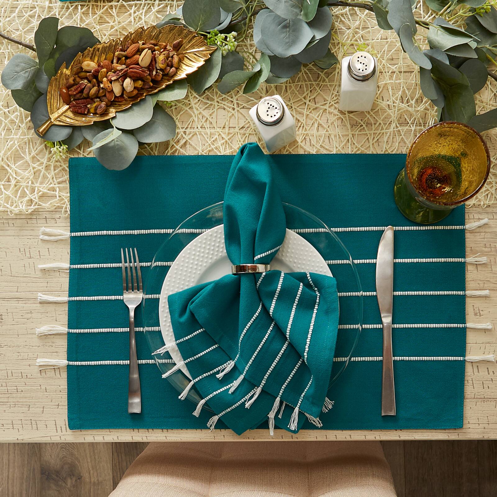 DII&#xAE; Striped Tassel Napkins, 4ct.