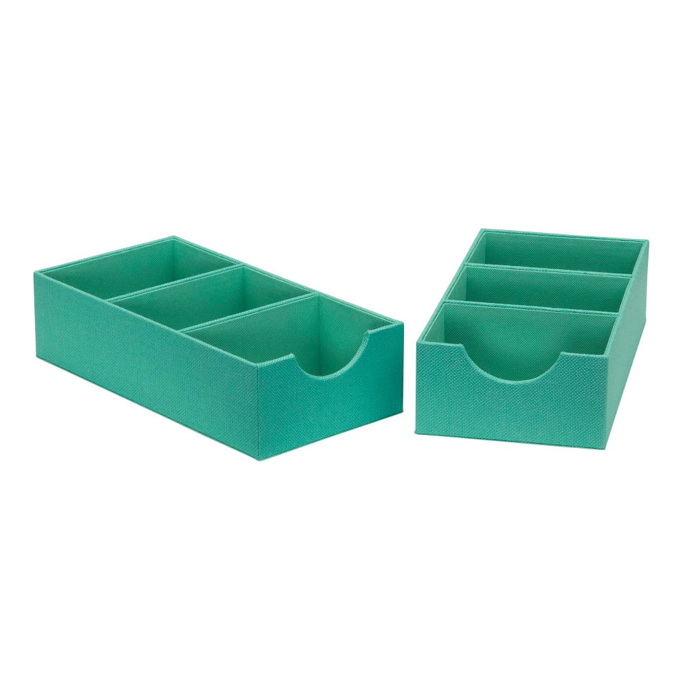 Household Essentials 3-Compartment Drawer Organizers, 2ct.