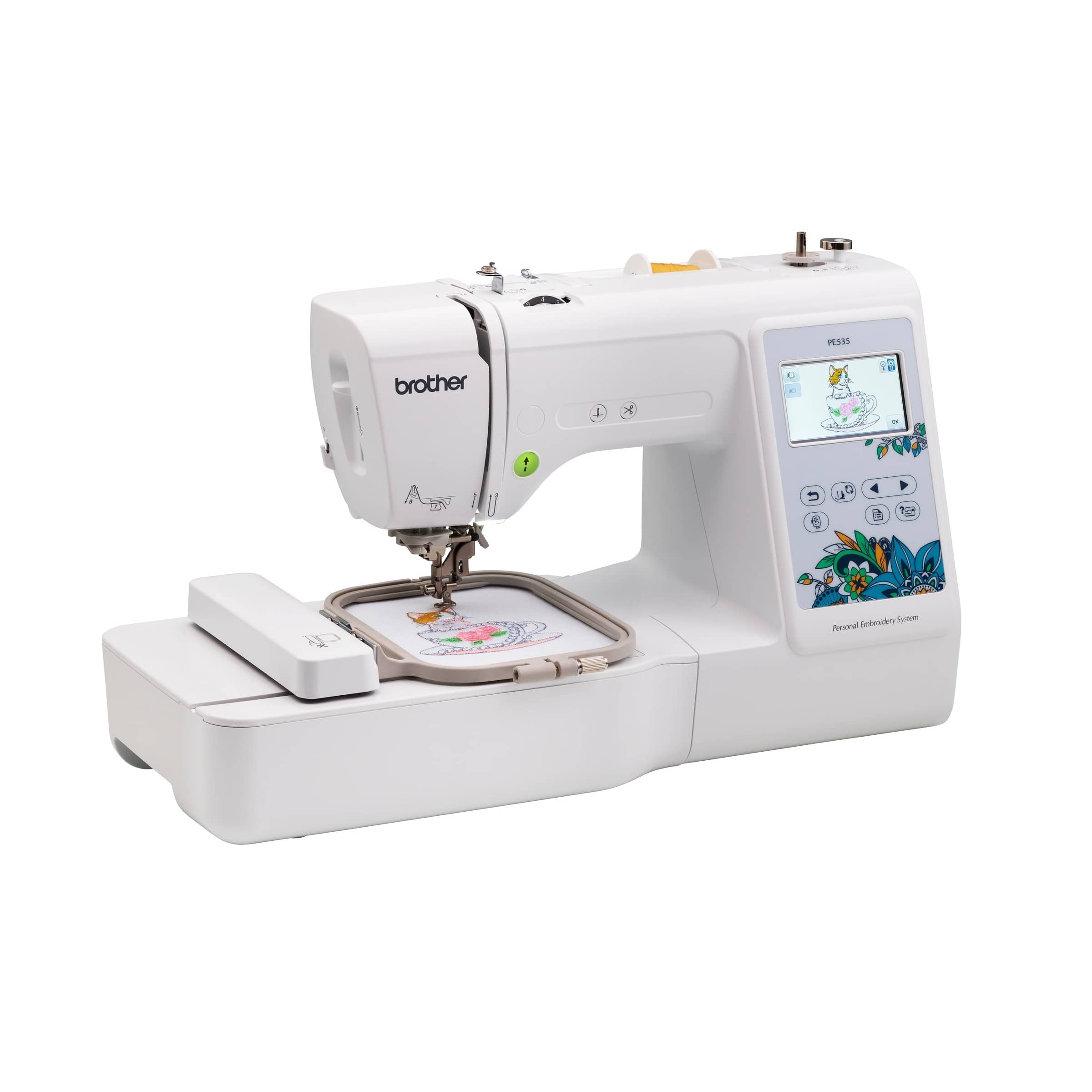 Brother PE535 4" x 4" Embroidery Machine with Large Color Touch LCD Screen