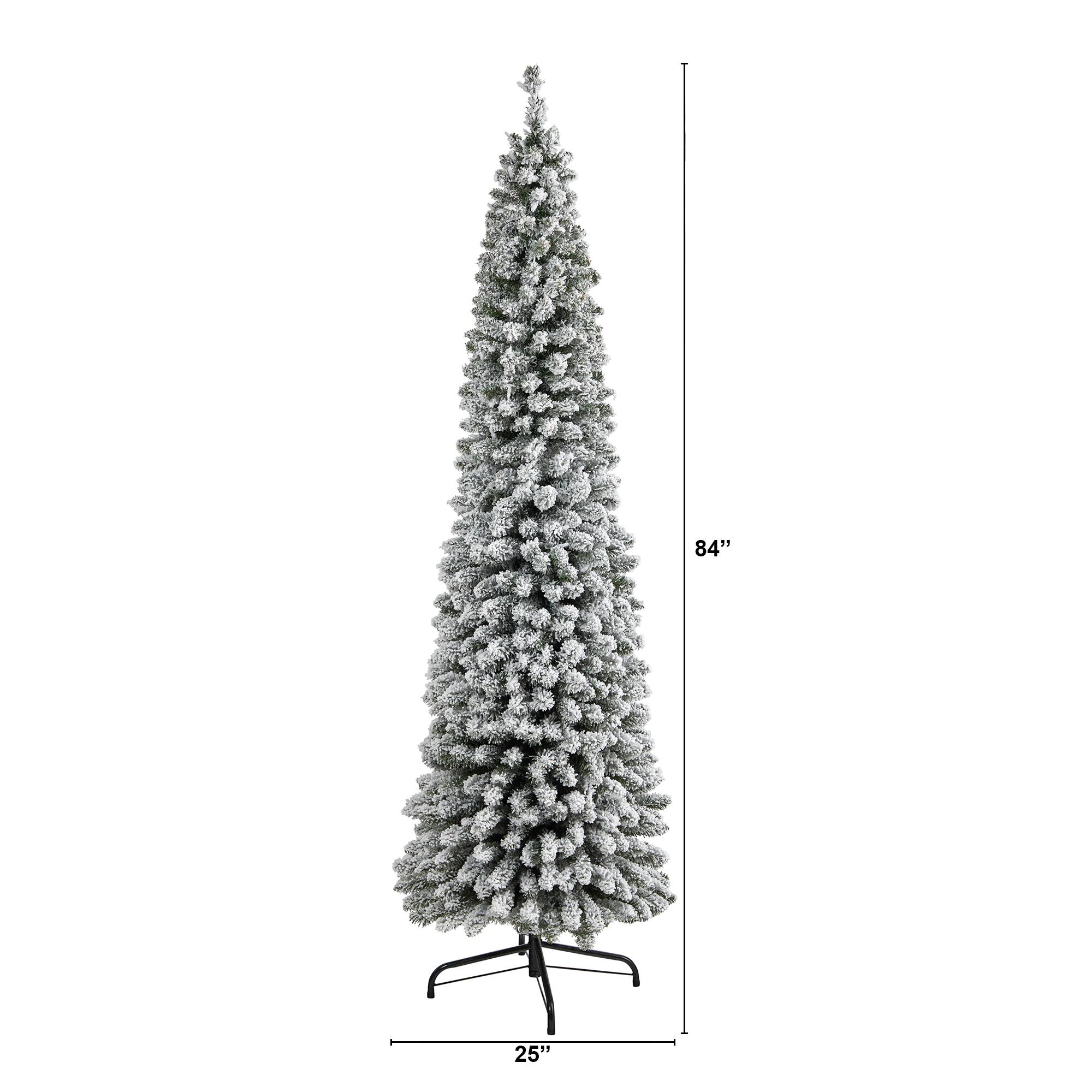 7ft. Unlit Flocked Artificial Christmas Tree