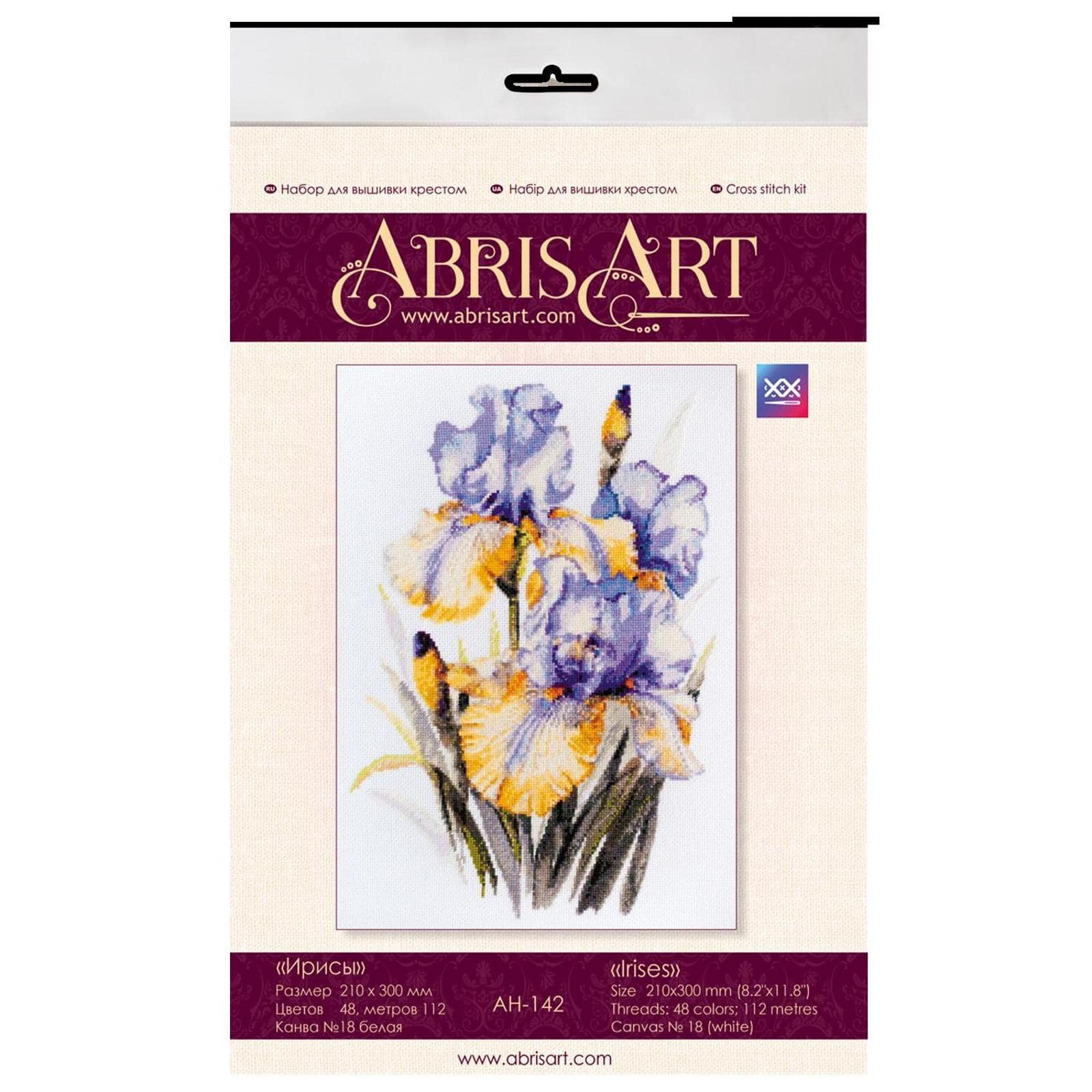 Abris Art Irises Cross Stitch Kit