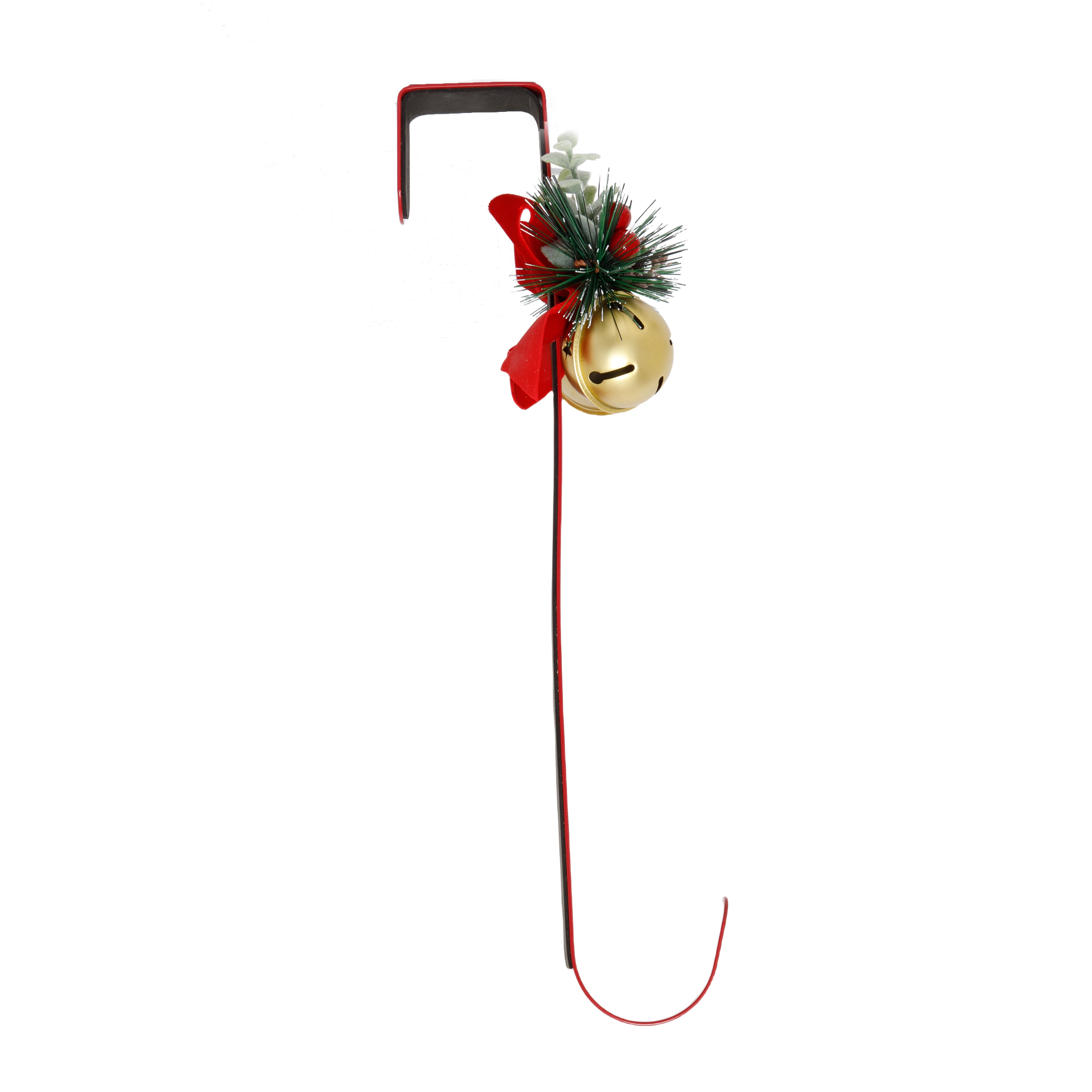 15&#x22; Red Wreath Hanger with Bells by Ashland&#xAE;