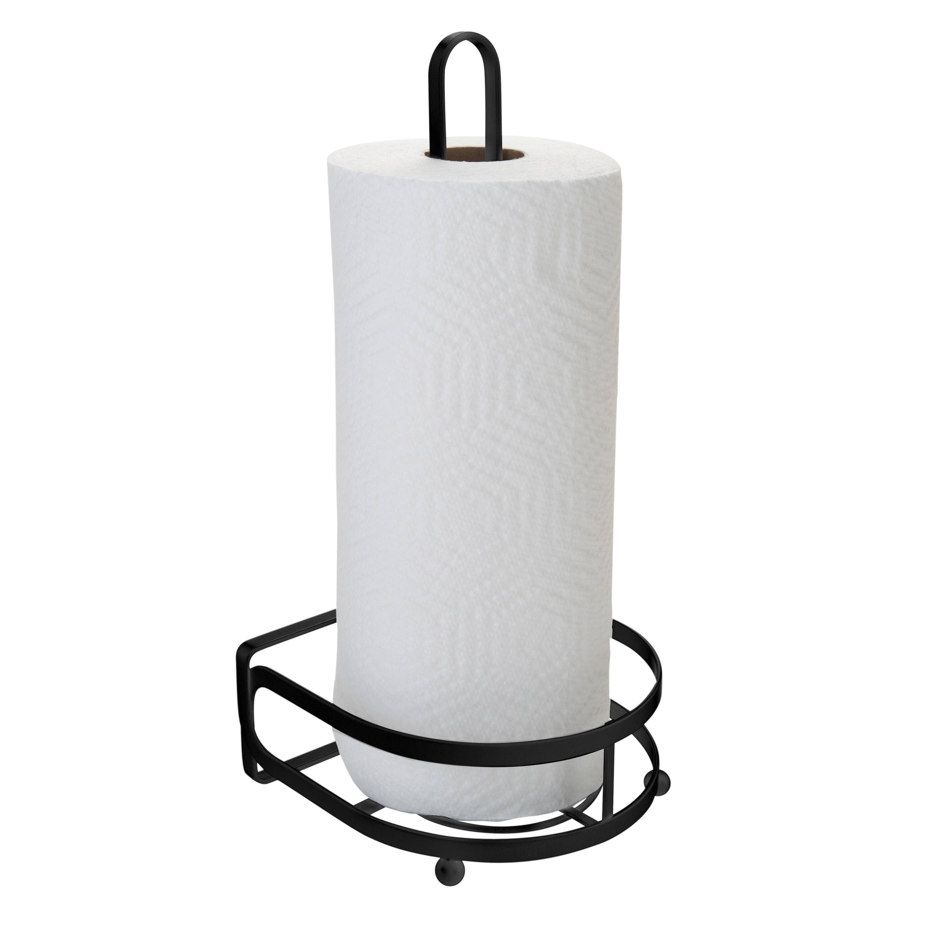 Kitchen Details Industrial Collection Matte Black Paper Towel Holder