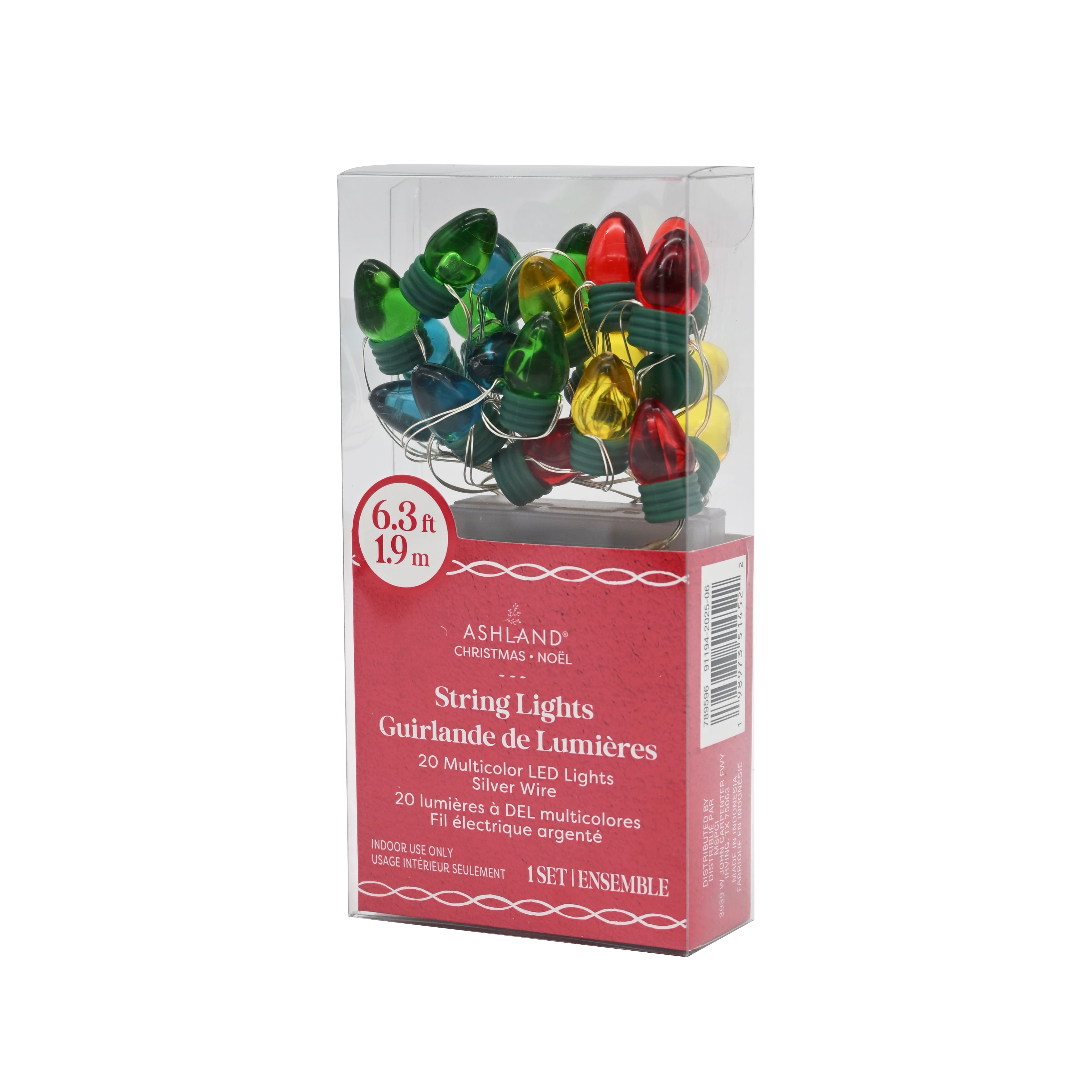 20ct. Multicolor LED Vintage Bulb String Lights on Silver Wire by Ashland&#xAE;