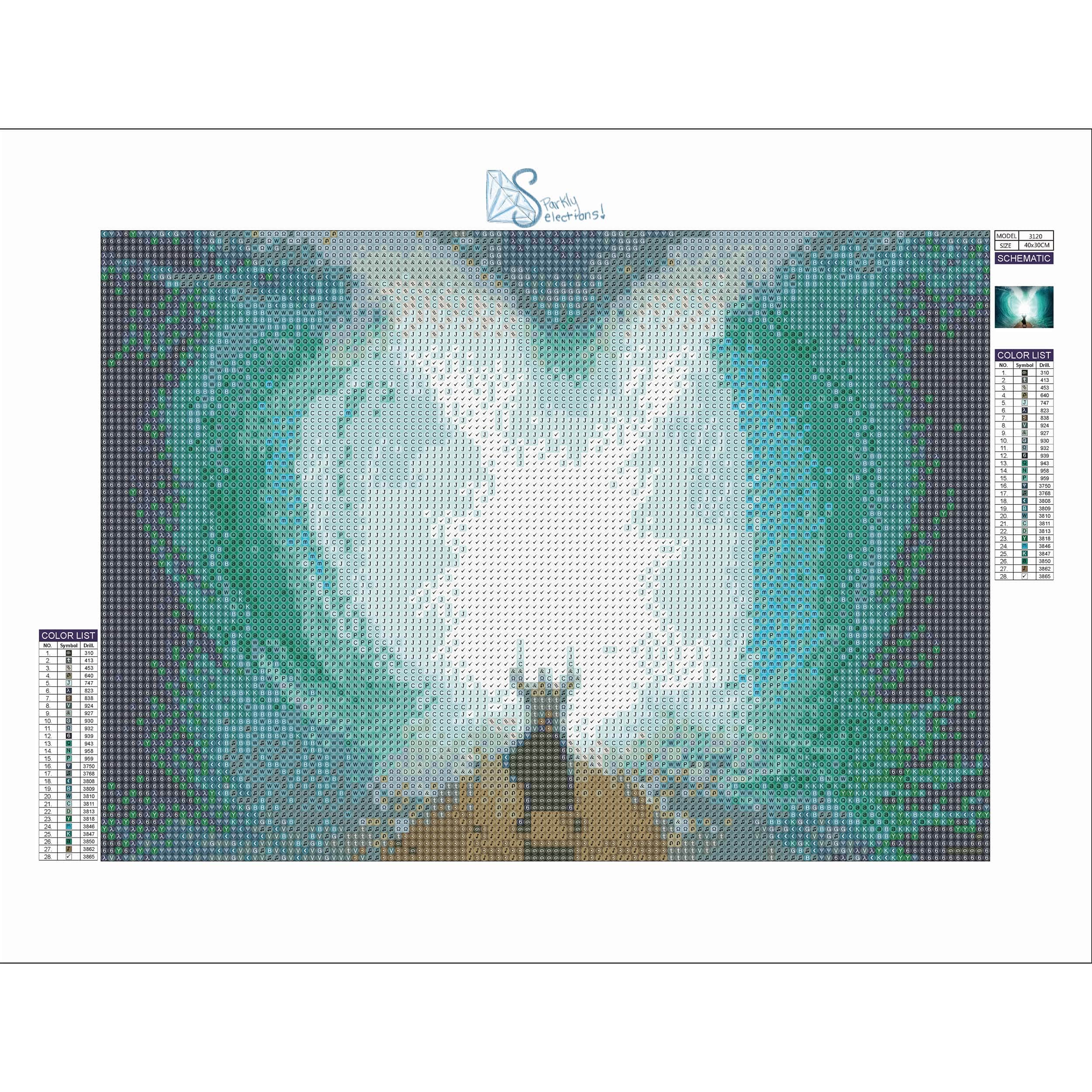 Sparkly Selections Parting the Red Sea Diamond Painting Kit, Round Diamonds