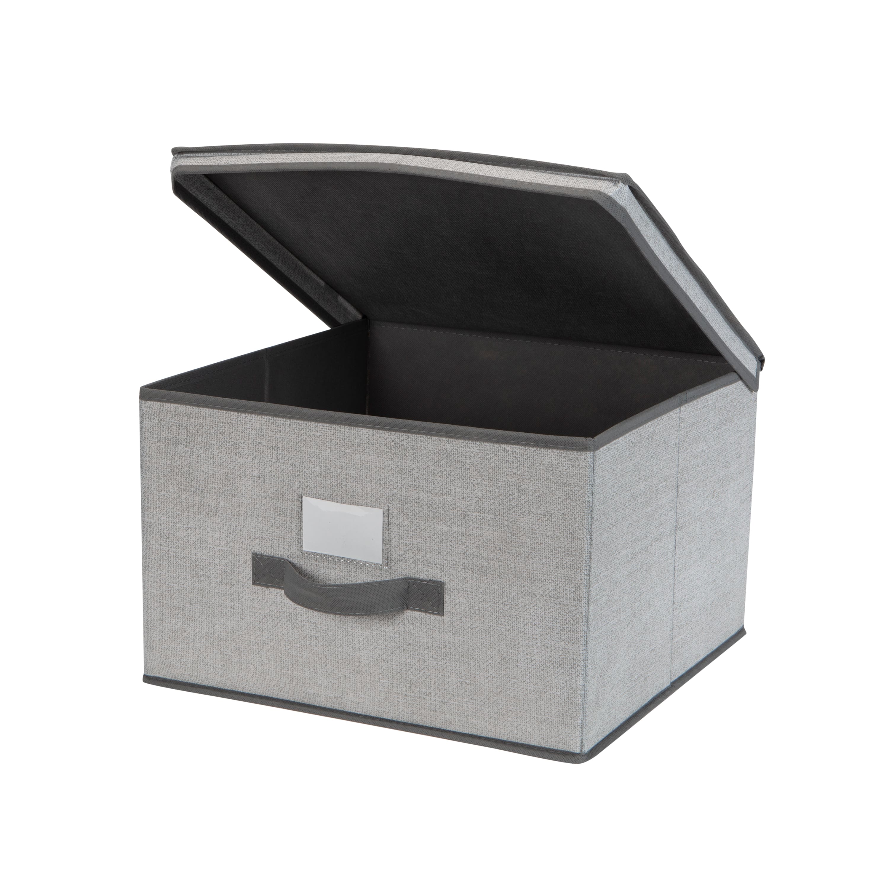 Simplify 16&#x22; Heather Gray Storage Box