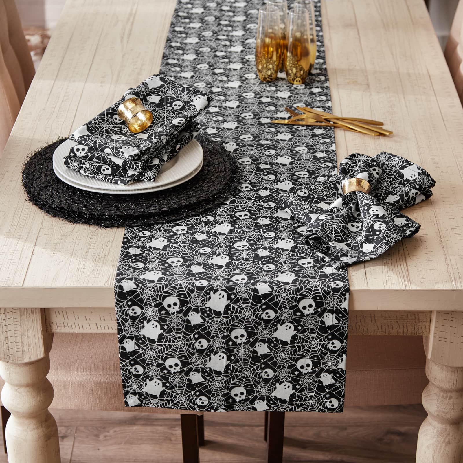 DII® 72" Haunted Objects Printed Table Runner