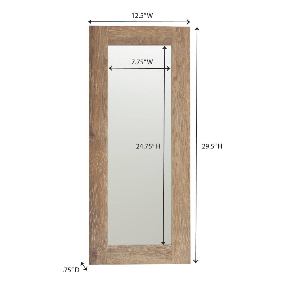 Household Essentials 29.5&#x22; x 12.5&#x22; Rectangular Wall Mirror