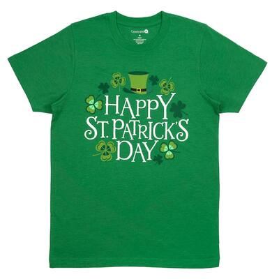 Green Happy St. Patrick's Day Adult T-Shirt by Celebrate It™ | Michaels