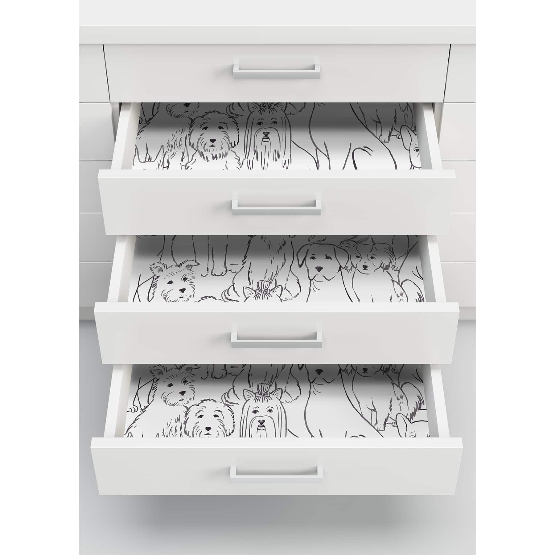 Wallpaper Black & White Paws On Peel & Stick Wallpaper