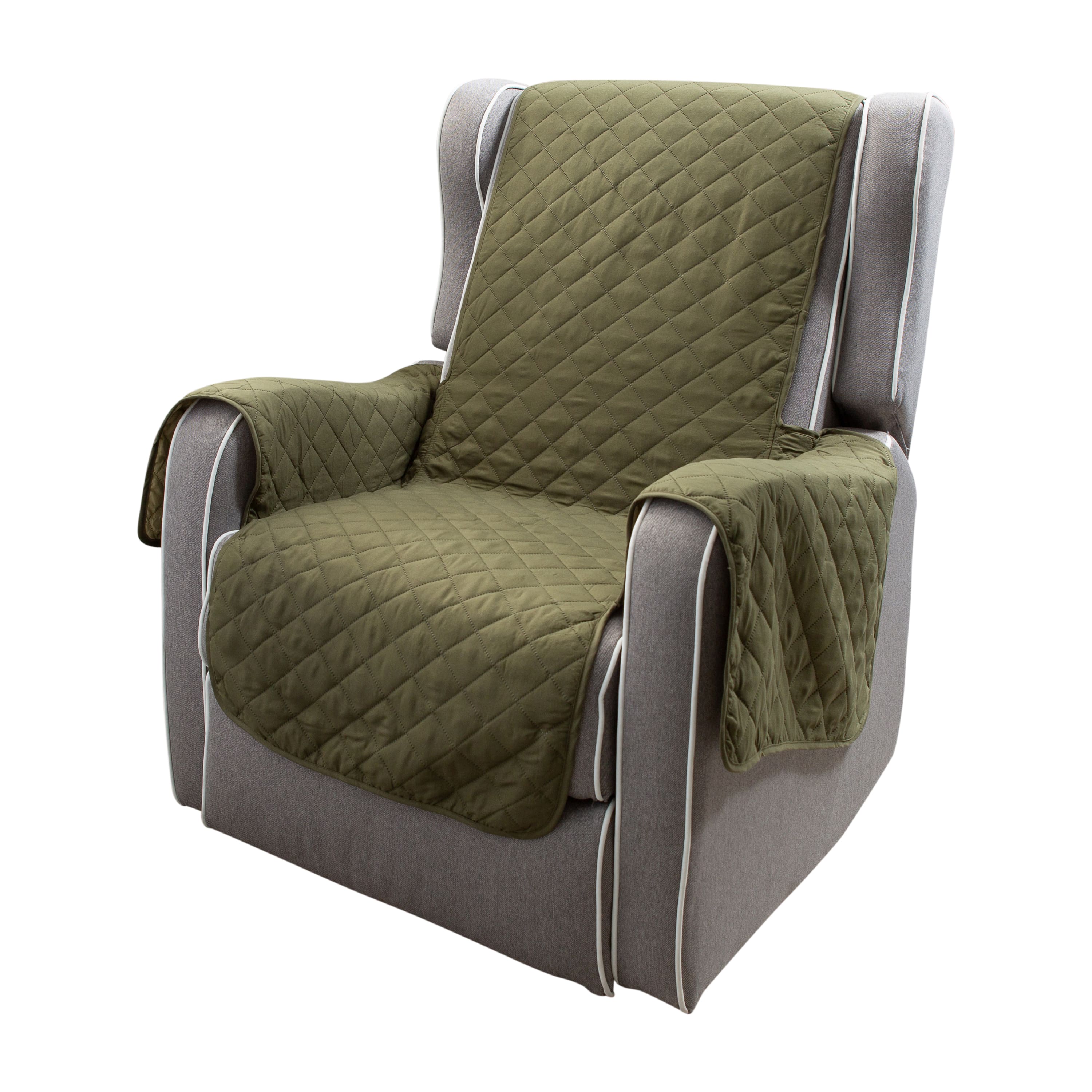 Home Details Reversible Quilted Furniture Chair Recliner Seat Protector