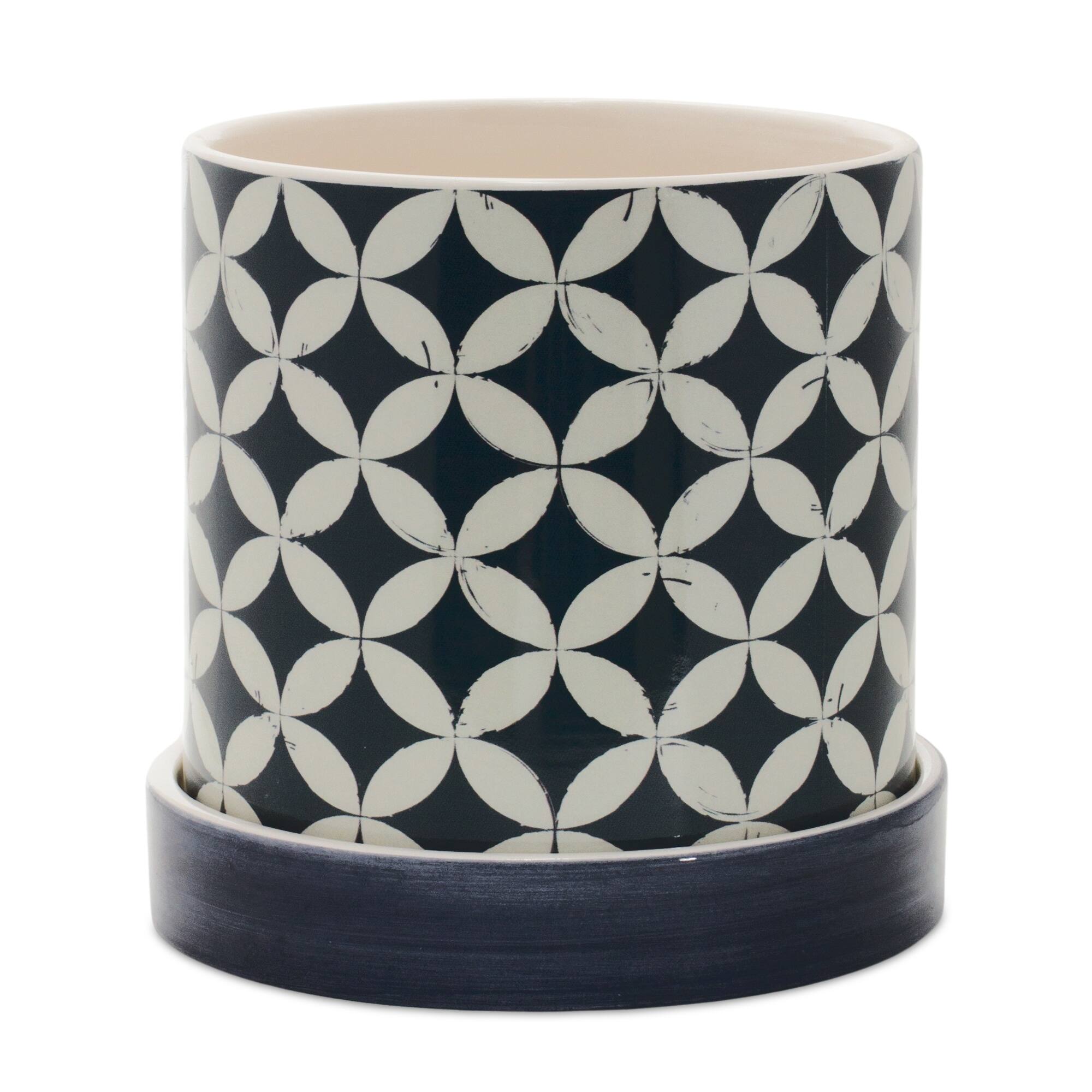 Geometric Pot Set with Plate