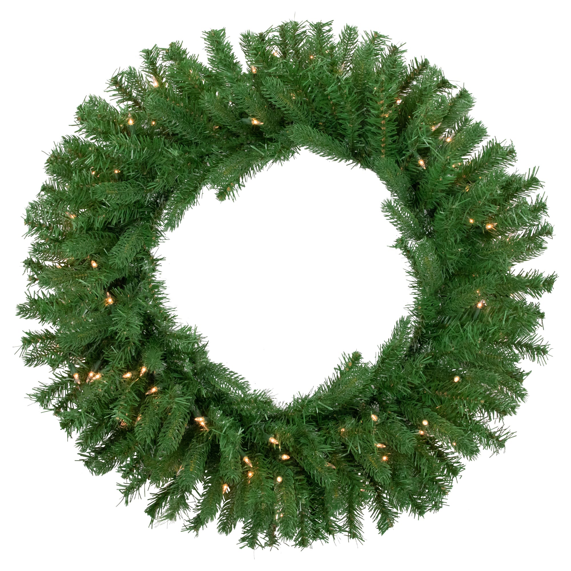 30&#x22; Pre-Lit Christmas Artificial Sierra Noble Fir Wreath