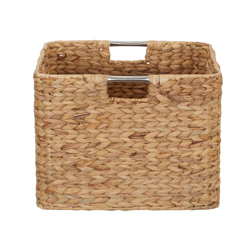 Household Essentials 11" Square Hyacinth Wicker Basket