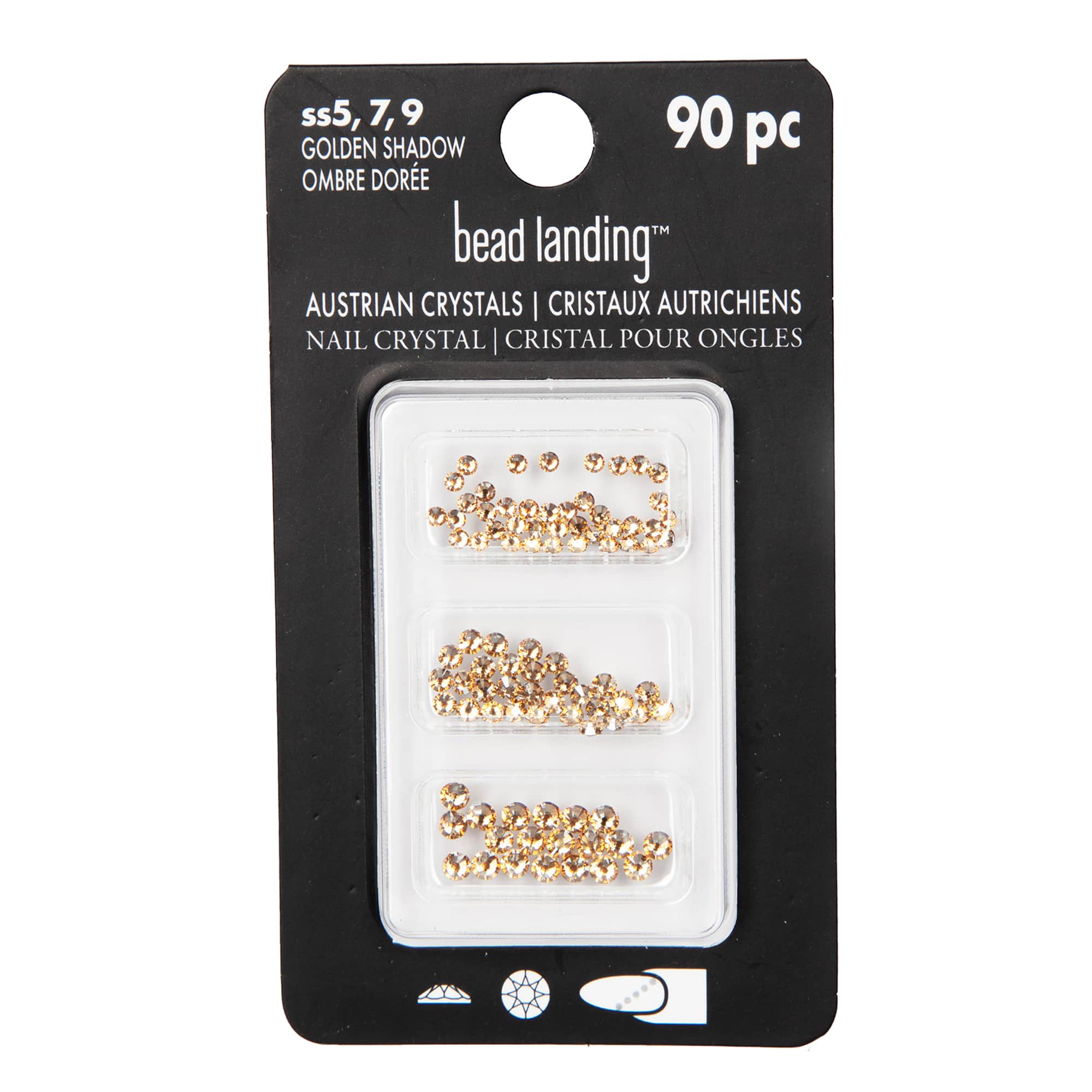 Round Flatback Austrian Crystals Mix by Bead Landing&#x2122;, 90ct.