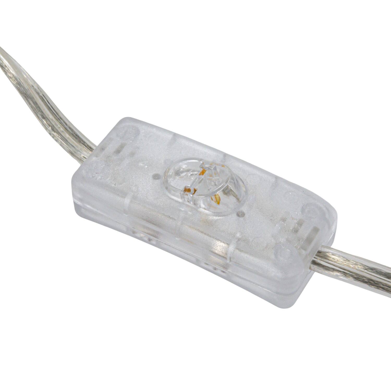 Hello Honey® 18.5" White Stoneware Hobnail Fluted Table Lamp with Linen Shade & Inline Switch