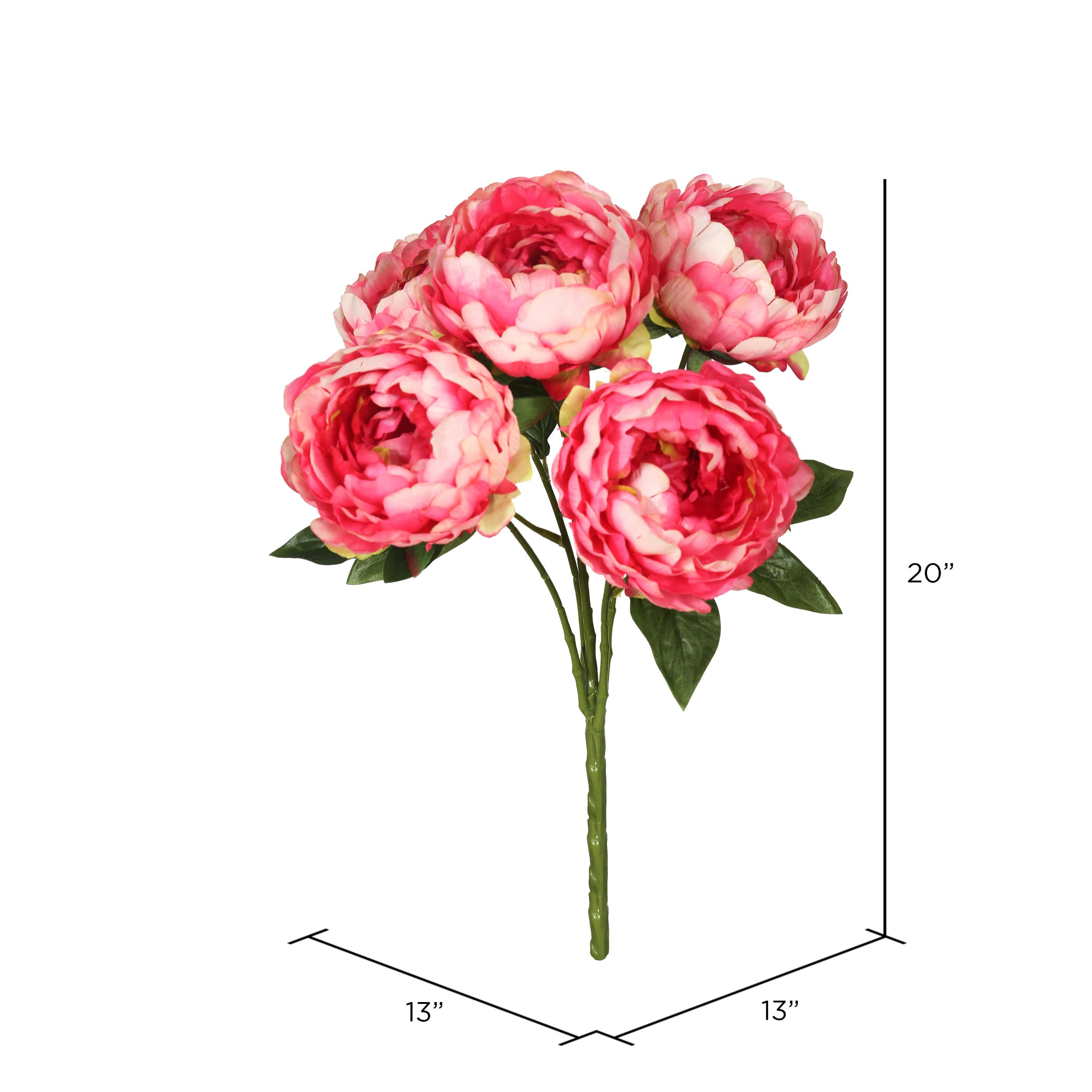 Artificial Pink Peony Bunch