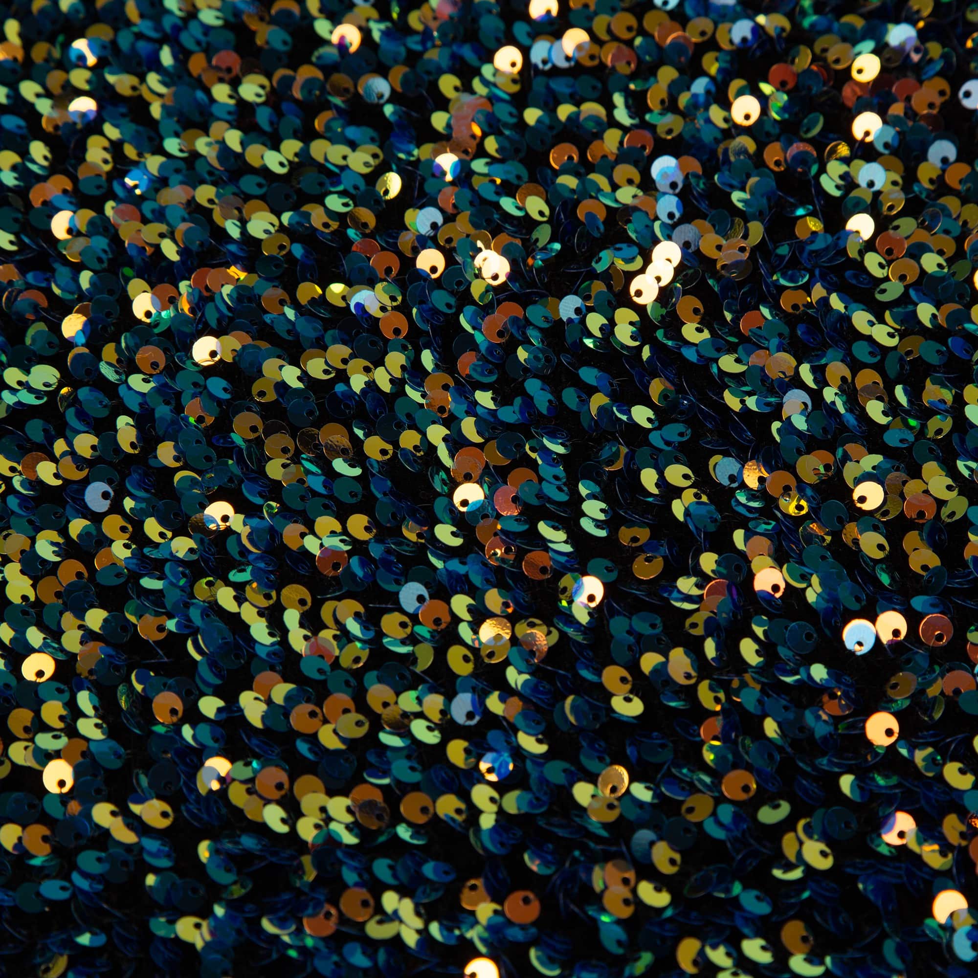 Glitzhome® 48" Navy Blue Sequin Christmas Tree Skirt