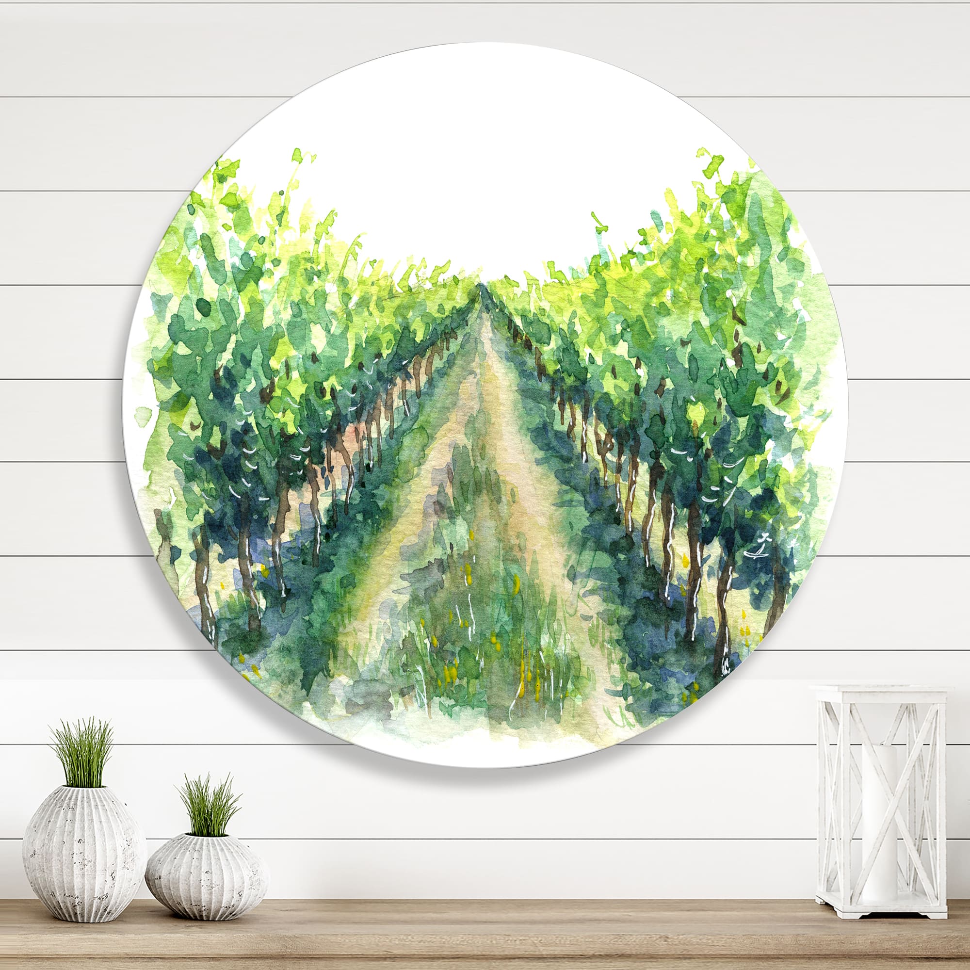 Designart - Rural Scene Vineyard Road