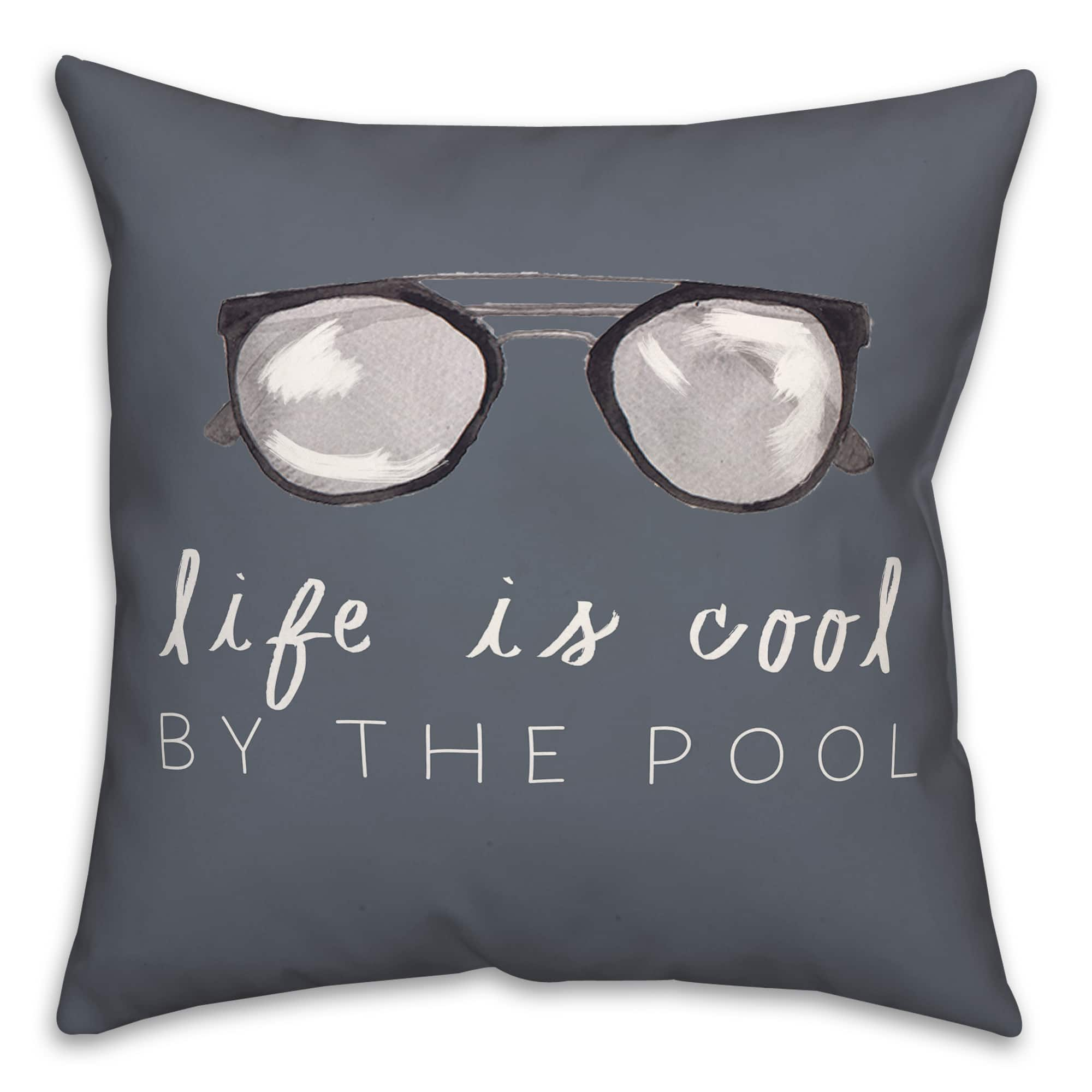 Life by the Pool Indoor/Outdoor Throw Pillow