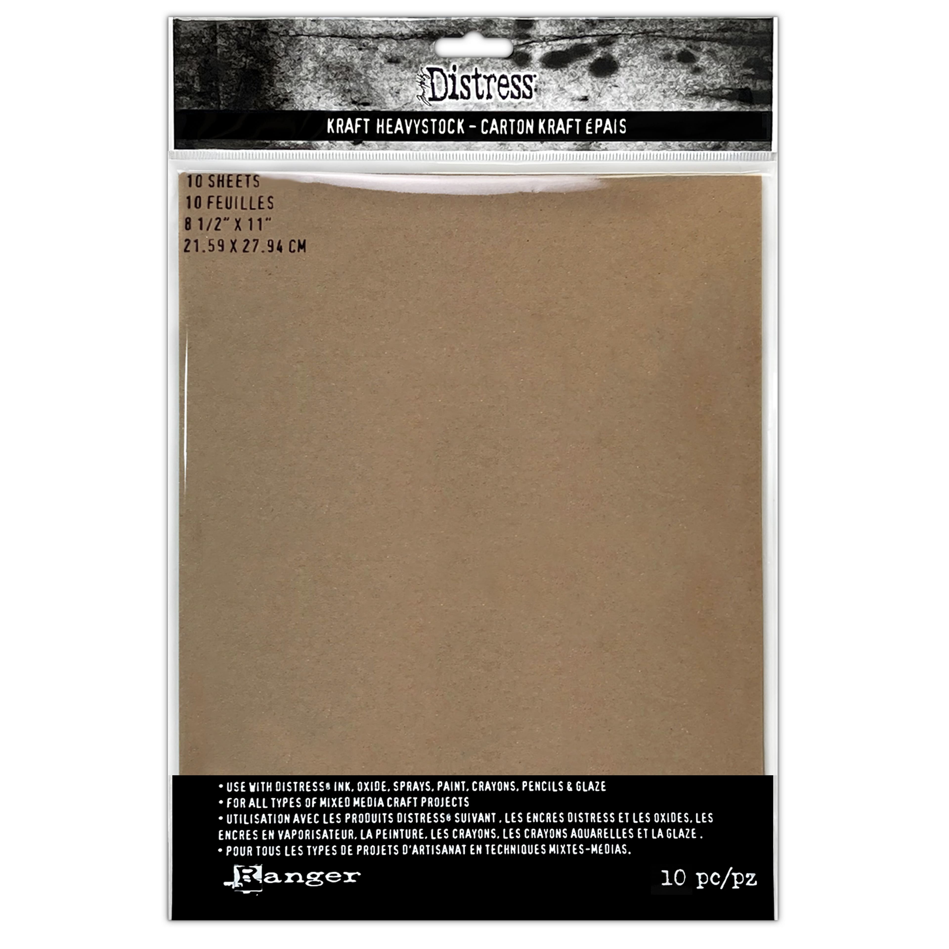 Tim Holtz® Distress® 8.5" x 11" Kraft Heavystock, 10ct.