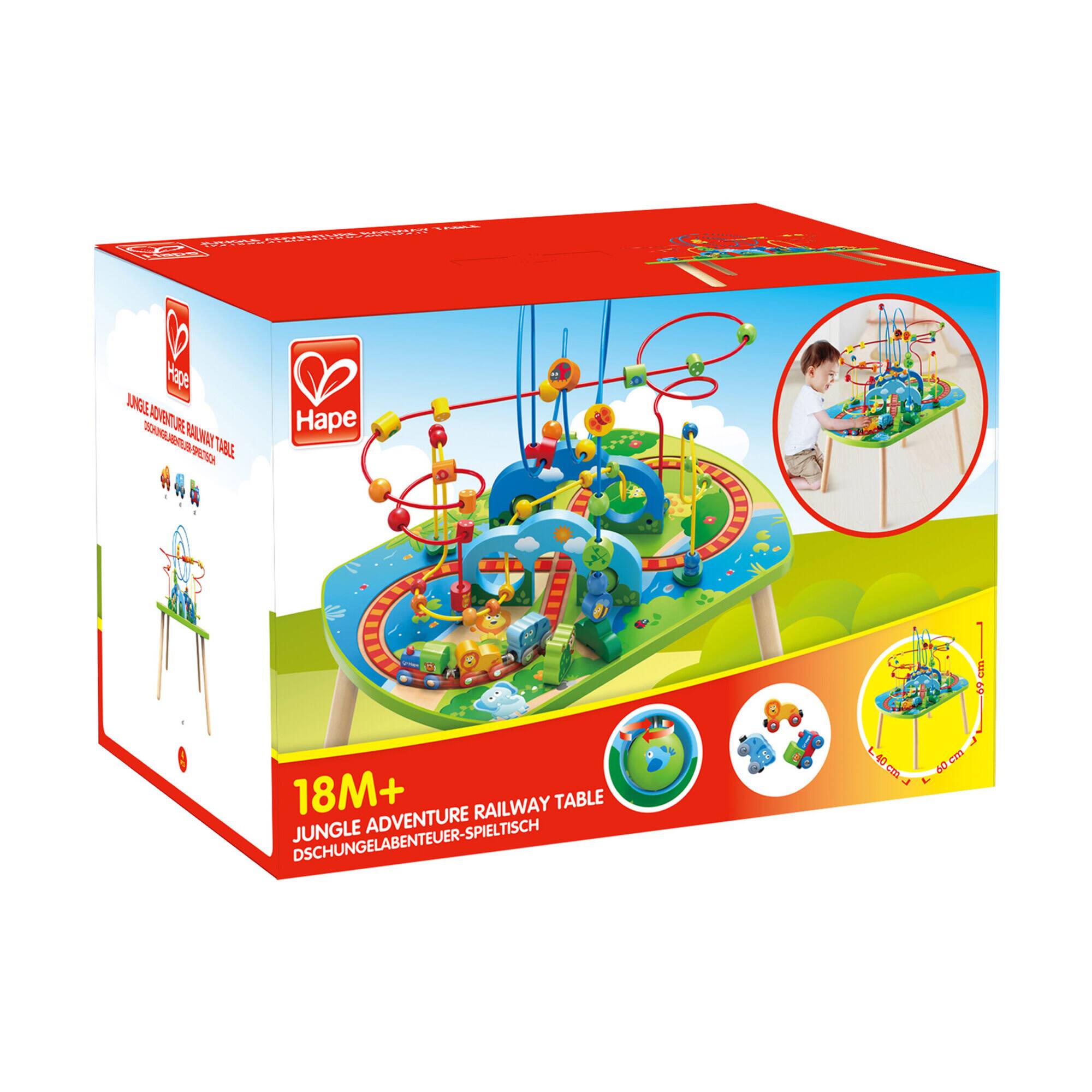 Hape Jungle Adventure Table Bead Maze & Railway