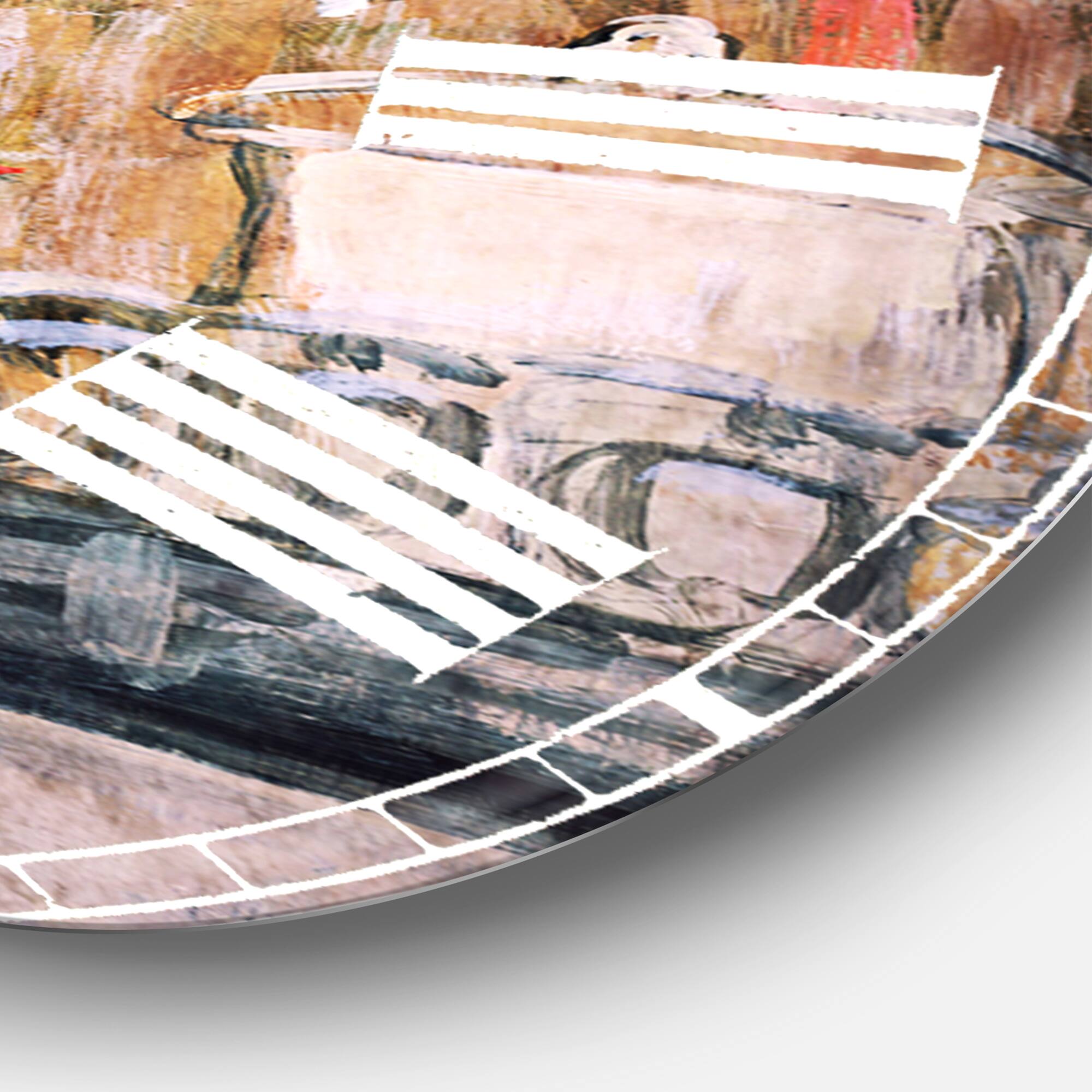 Designart 'Love In Paris Iv French Country Wall Clock