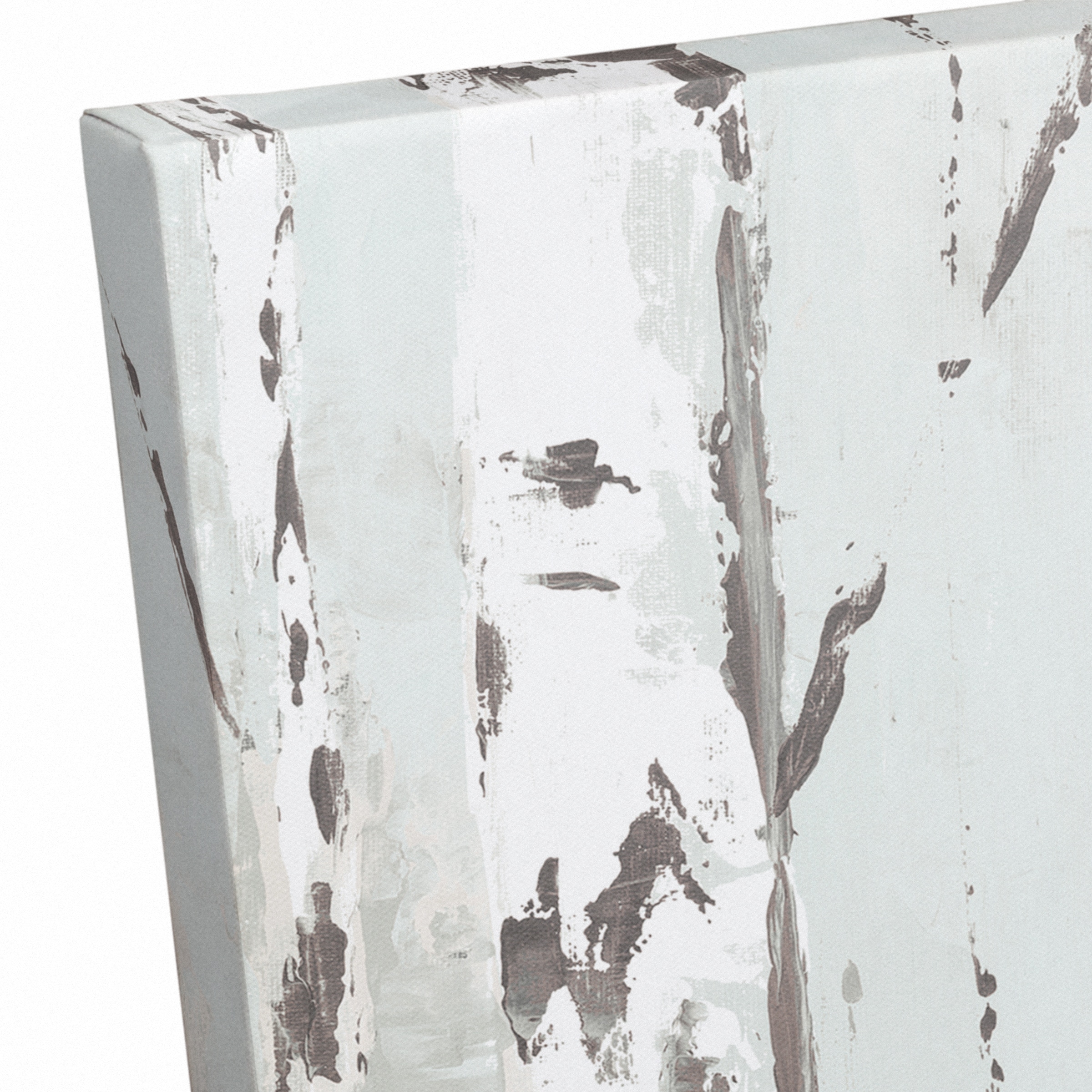 Sage Neutral Birch Trees 24" x 36" Canvas Wall Art