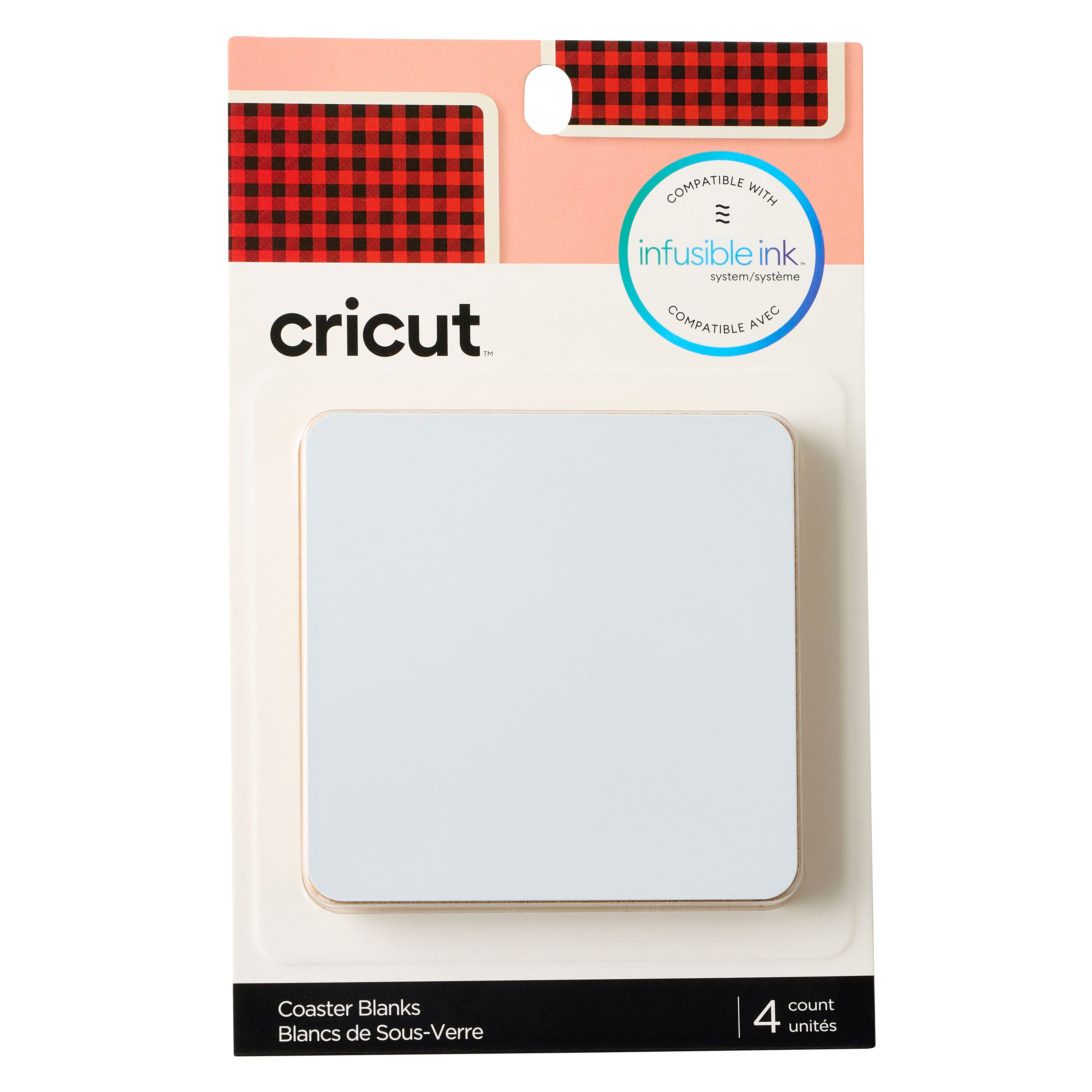 6 Packs: 4 ct. (24 total) Cricut&#xAE; Square Coaster Blanks