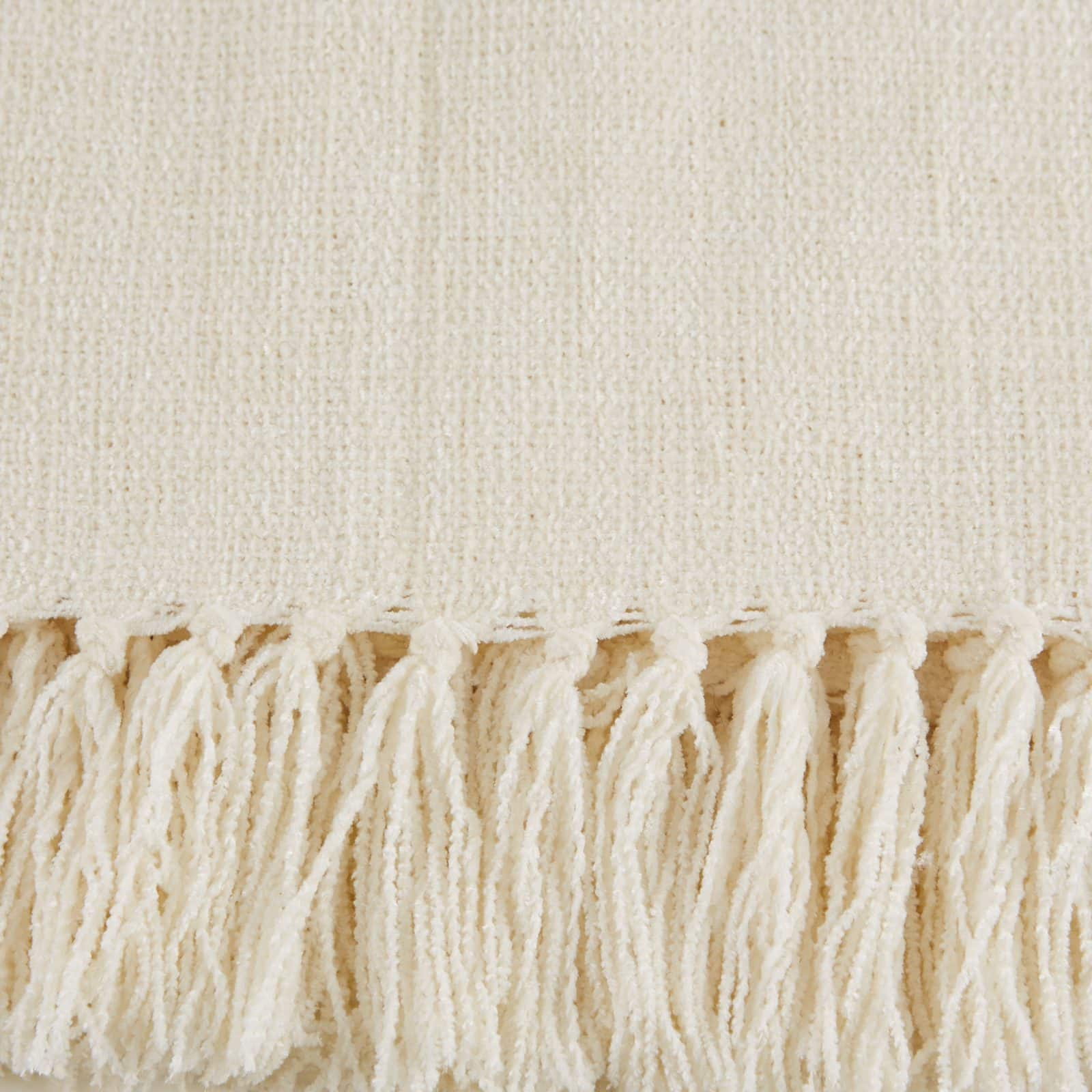 DII&#xAE; Soft Cream Chenille Throw