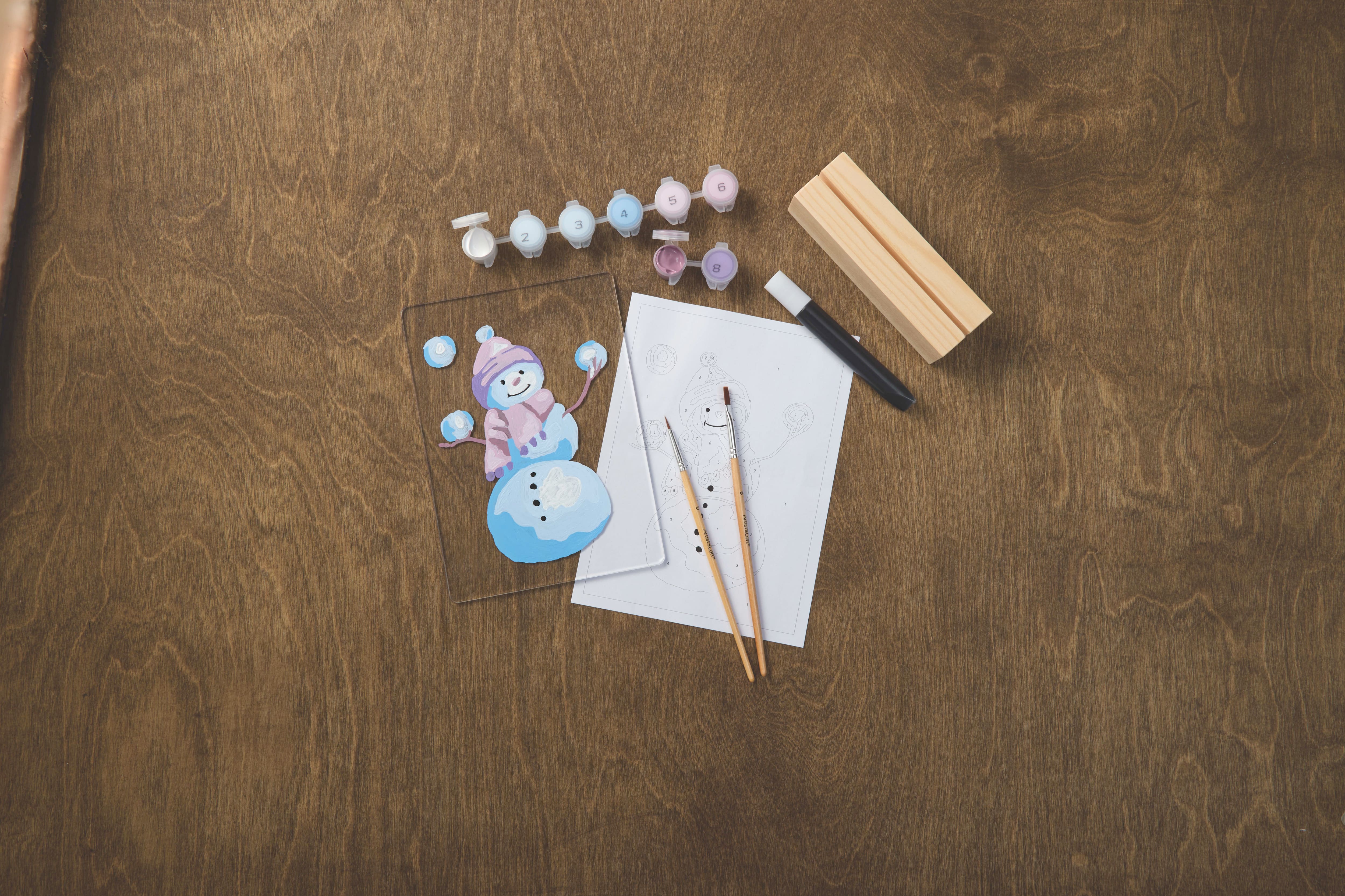 5" x 7" Snowman Paint-by-Number Acrylic Surface Kit by Artist's Loft®