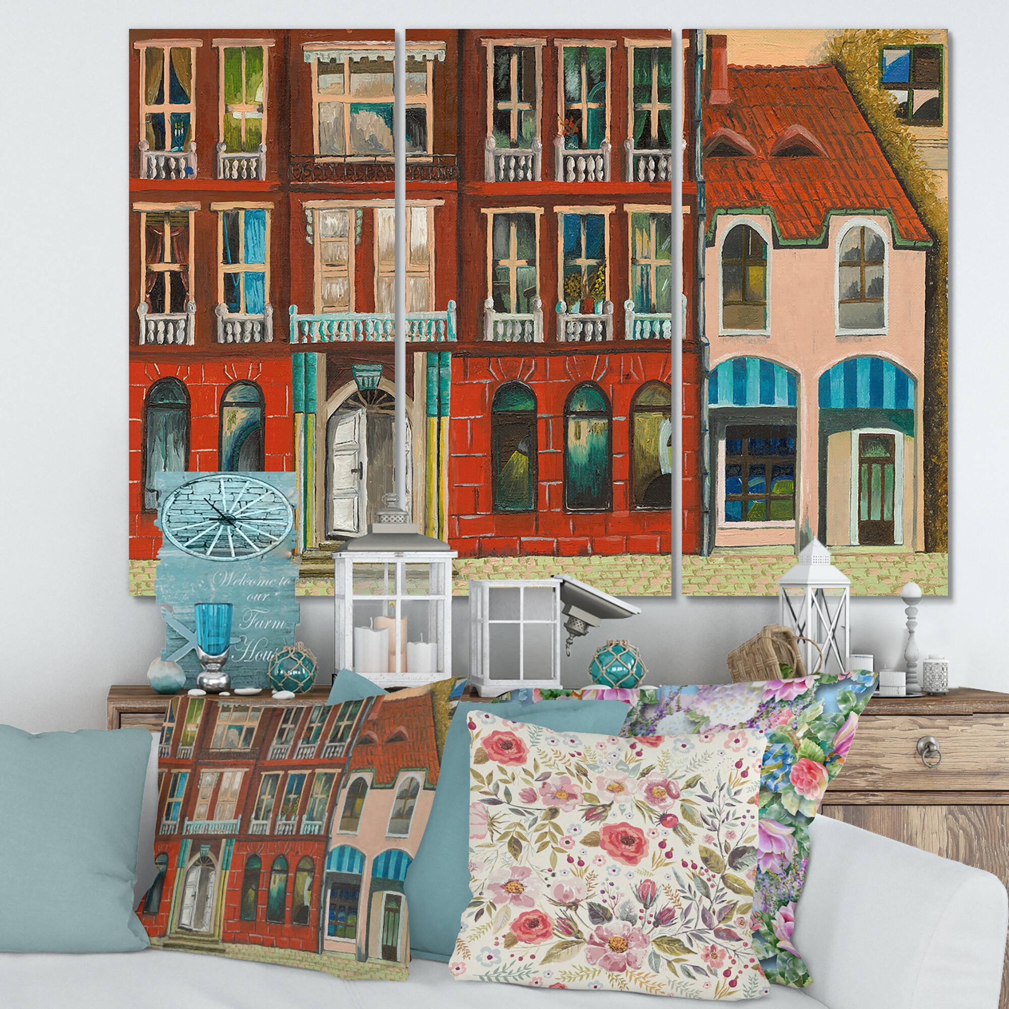 Designart - Red Facade of Shop In Paris I