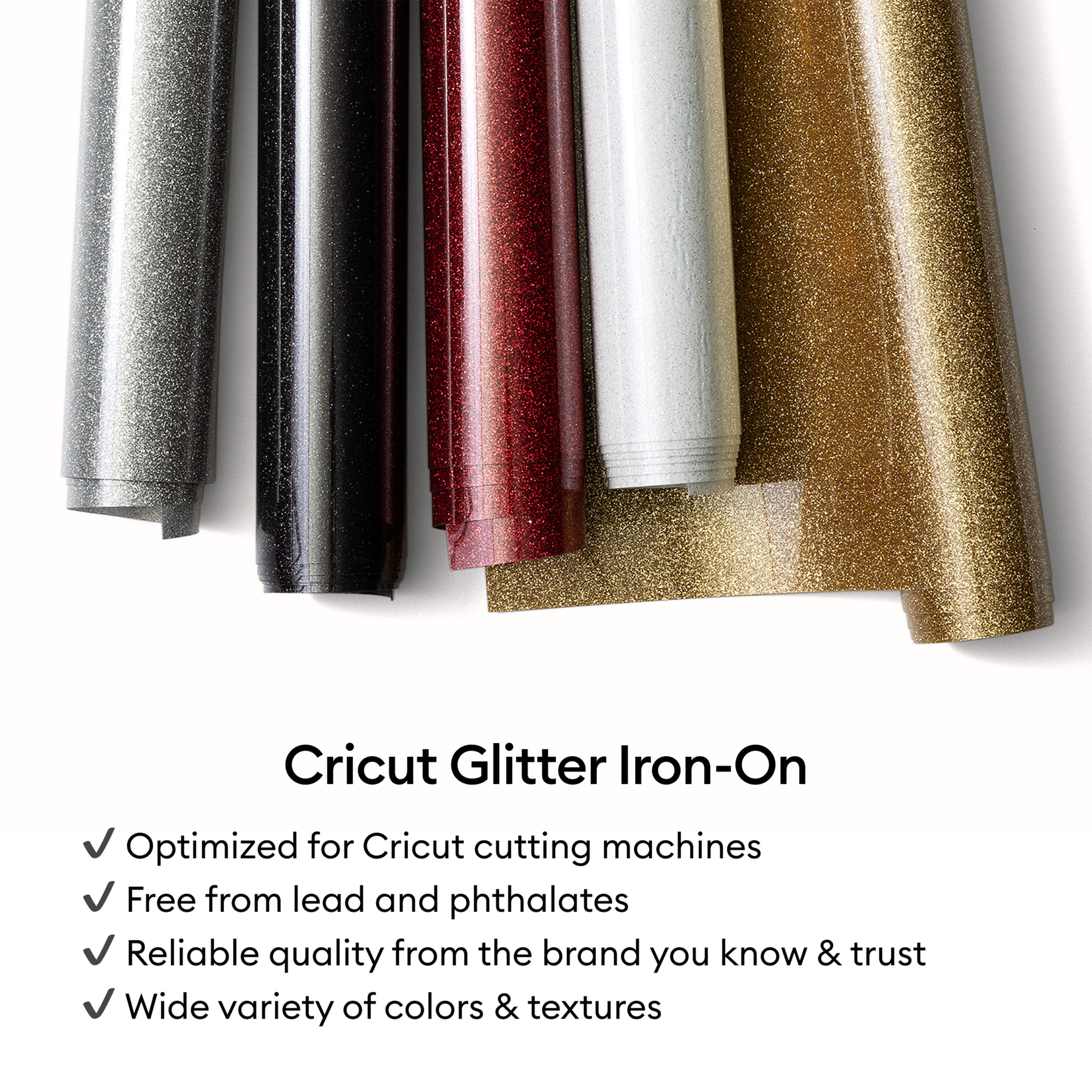 Cricut&#xAE; 12&#x22; x 5ft. Glitter Iron-On