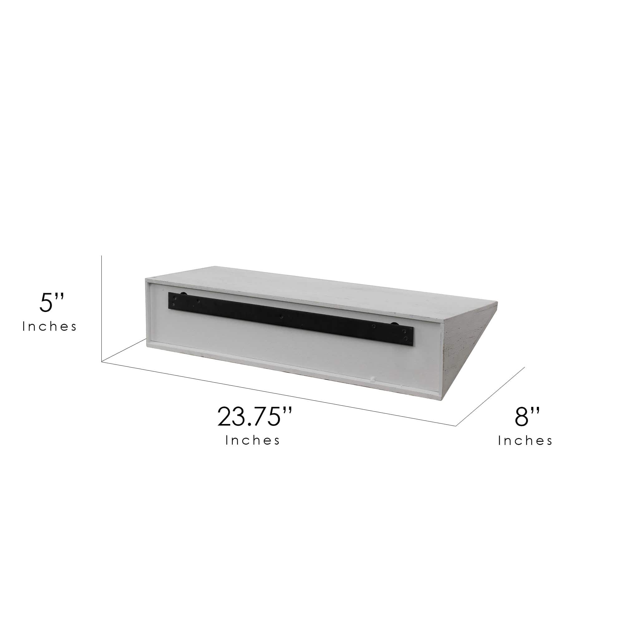 Small White Wedge Wood Floating Wall Shelf | Floating Shelves | Michaels