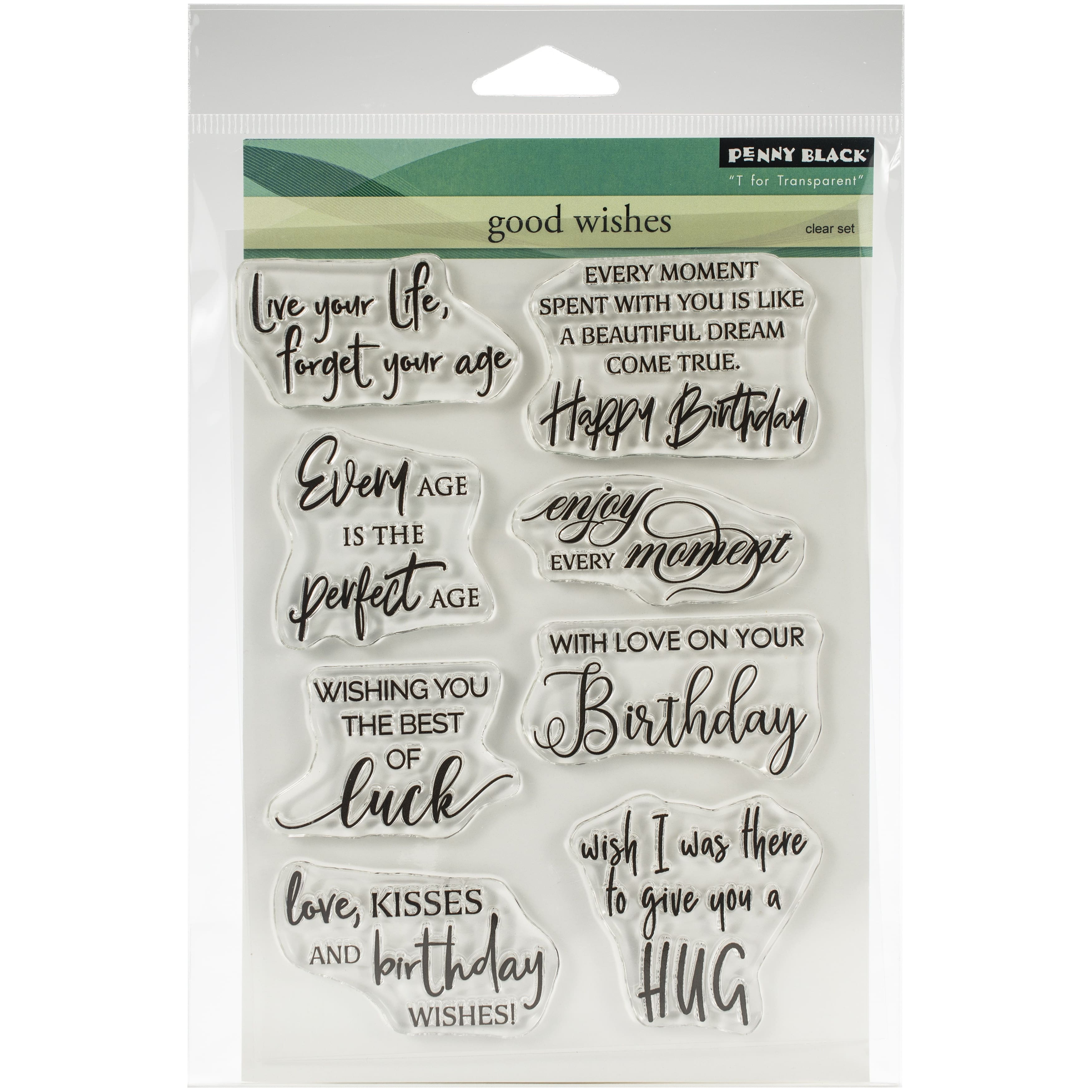 Penny Black Good Wishes Clear Stamps