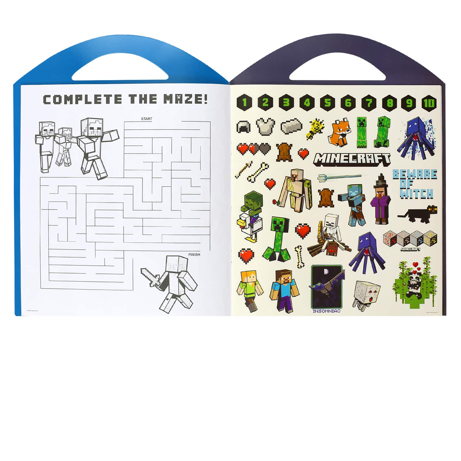 Minecraft Grab &#x26; Go Sticker Set