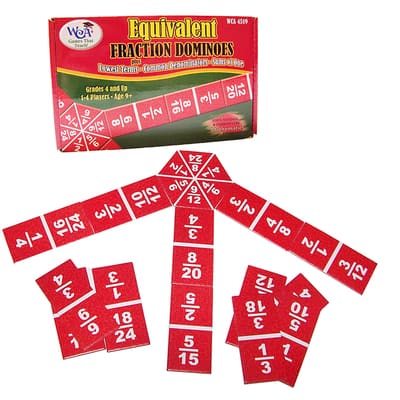 Learning Advantage Equivalent Fraction Dominoes | Michaels