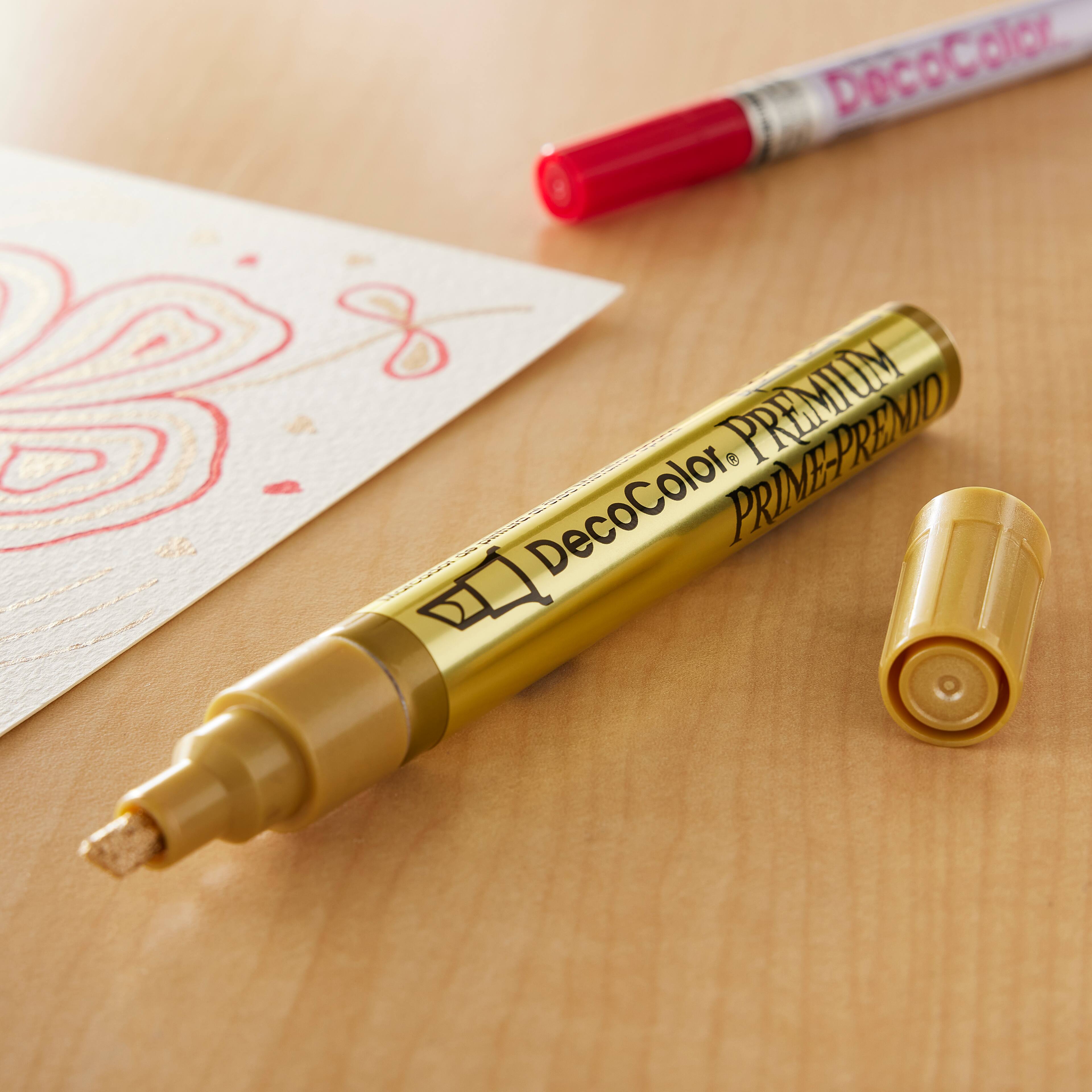 The Best Gold Leaf Metallic Paint Marker Ever!  DecoColor Premium Gold  Paint Marker Product Review 