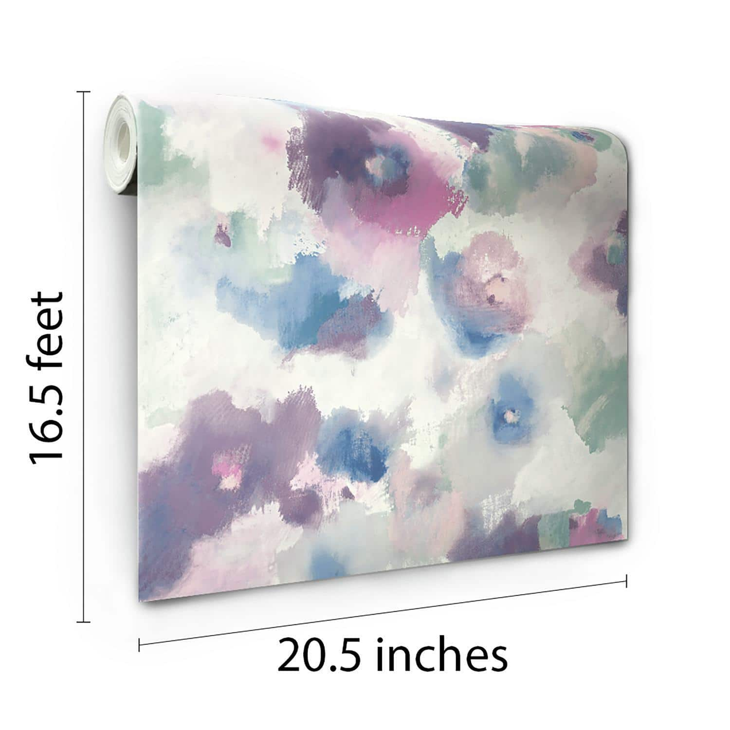 RoomMates Impressionist Floral Peel &#x26; Stick Wallpaper