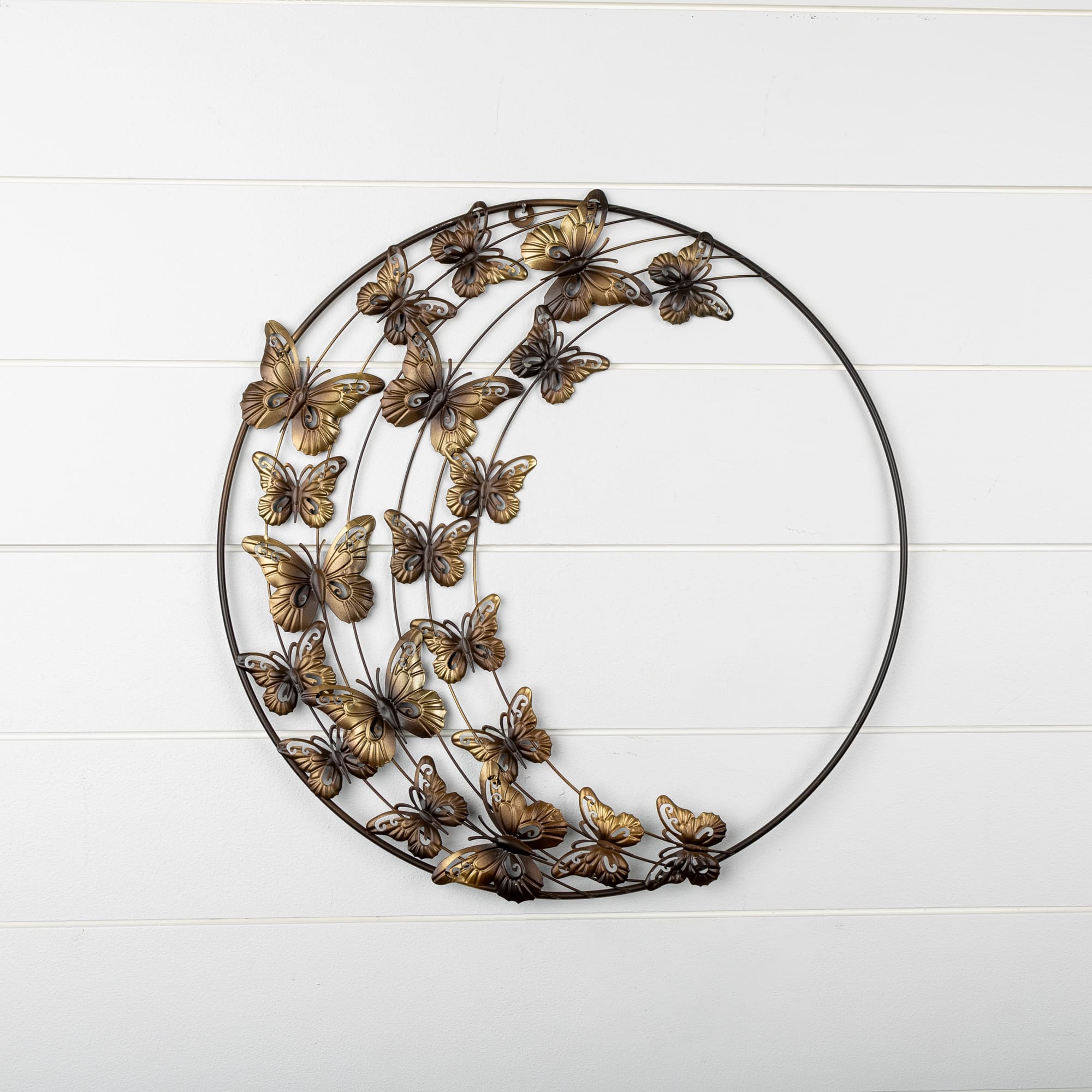 18&#x22; Metal Butterfly Wall Art