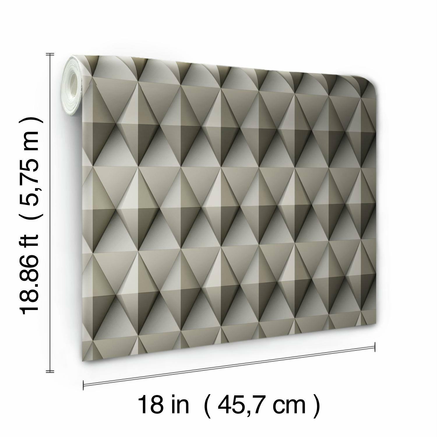 RoomMates Paragon Geometric Peel &#x26; Stick Wallpaper