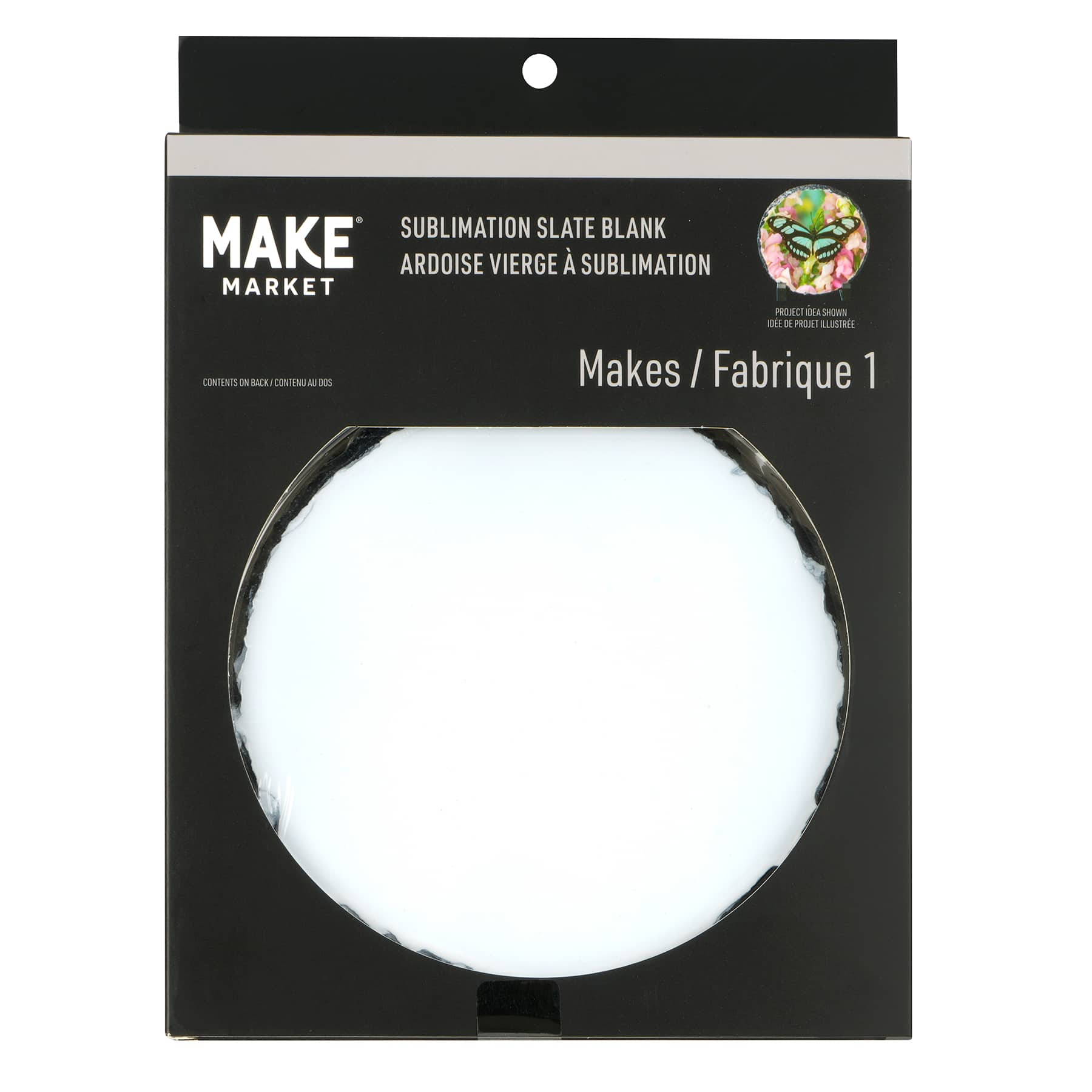 12 Pack: 6&#x22; Round Slate Sublimation Blank by Make Market&#xAE;