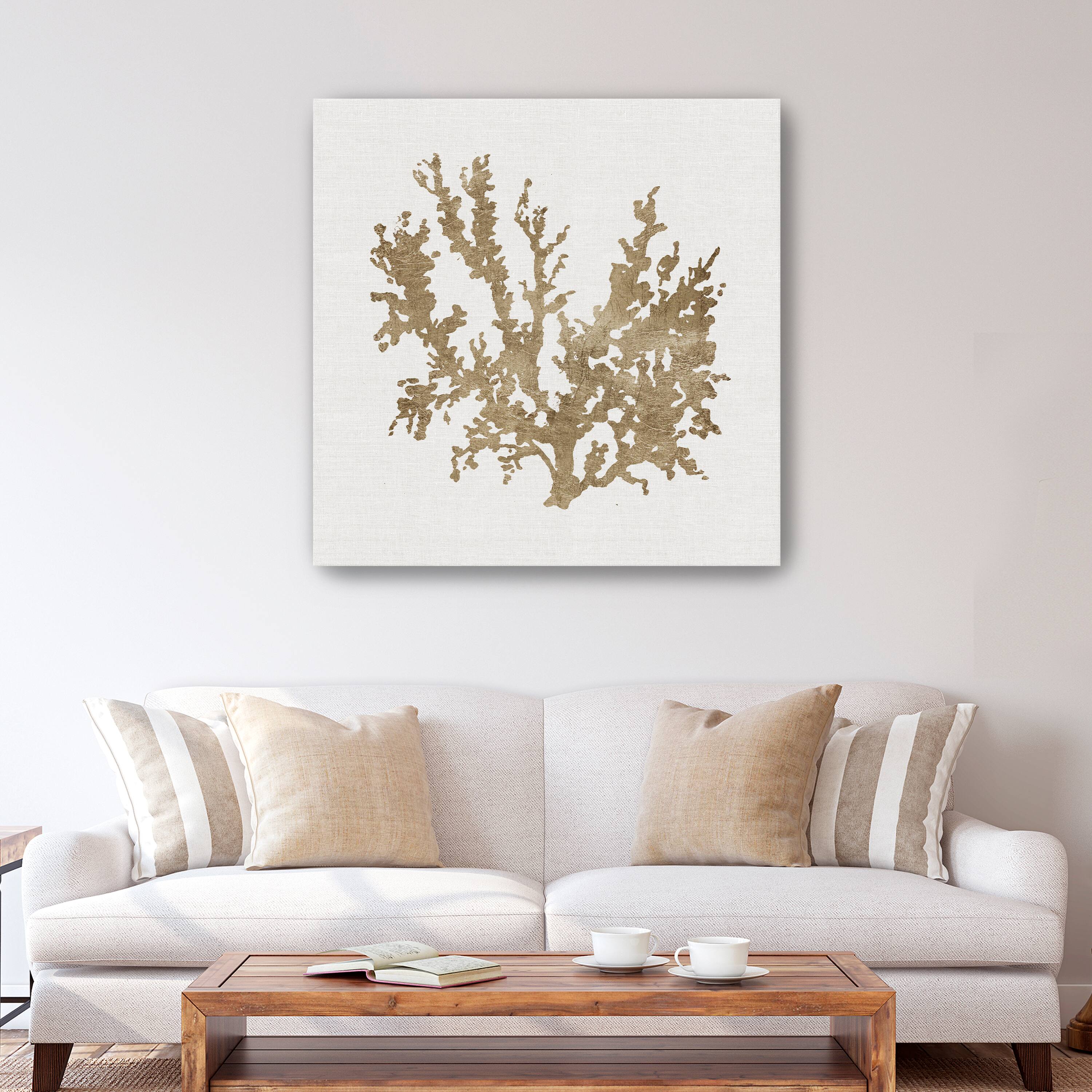 Metallic Coral II Canvas Giclee