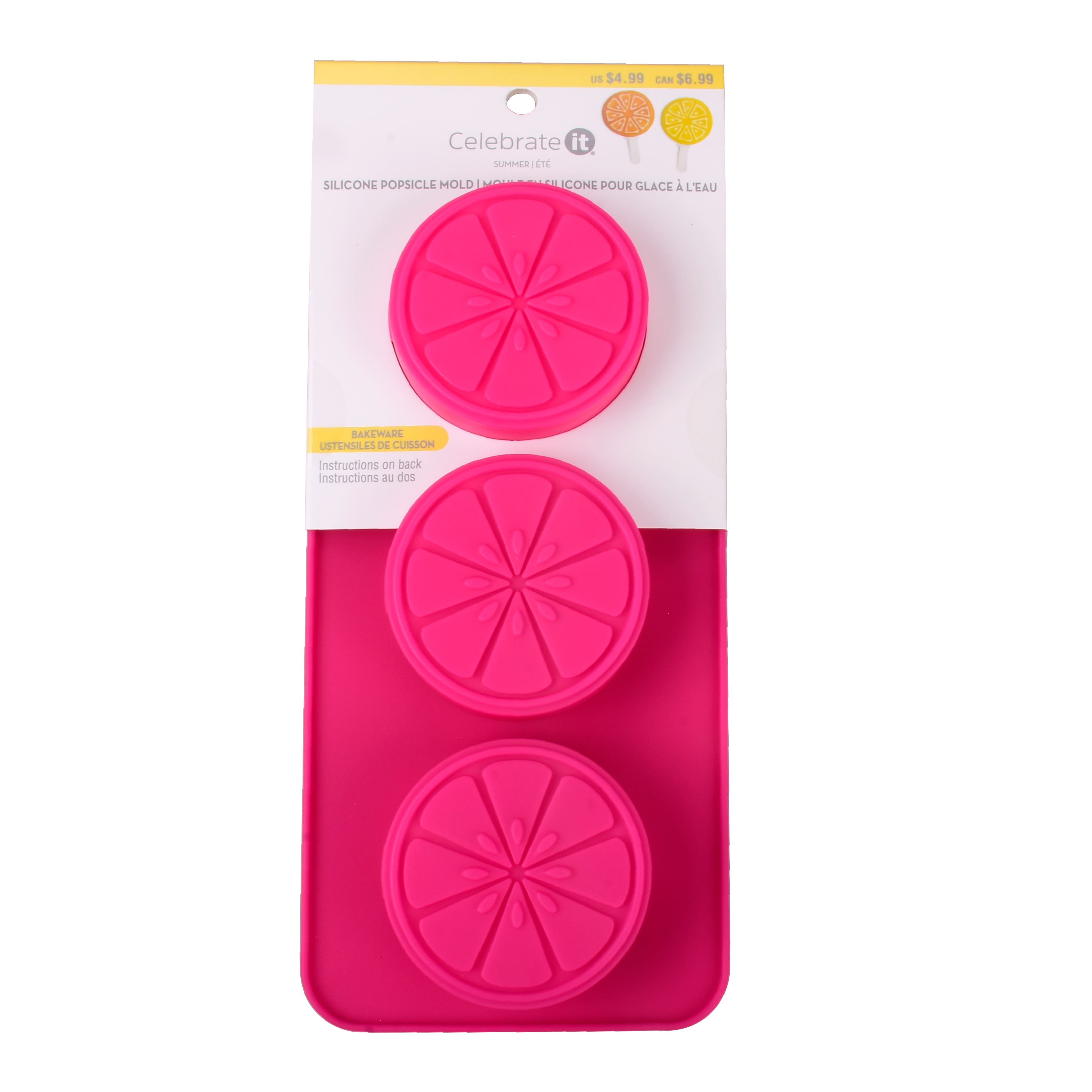 Round Citrus Fruit Popsicle Silicone Mold by Celebrate It&#xAE;