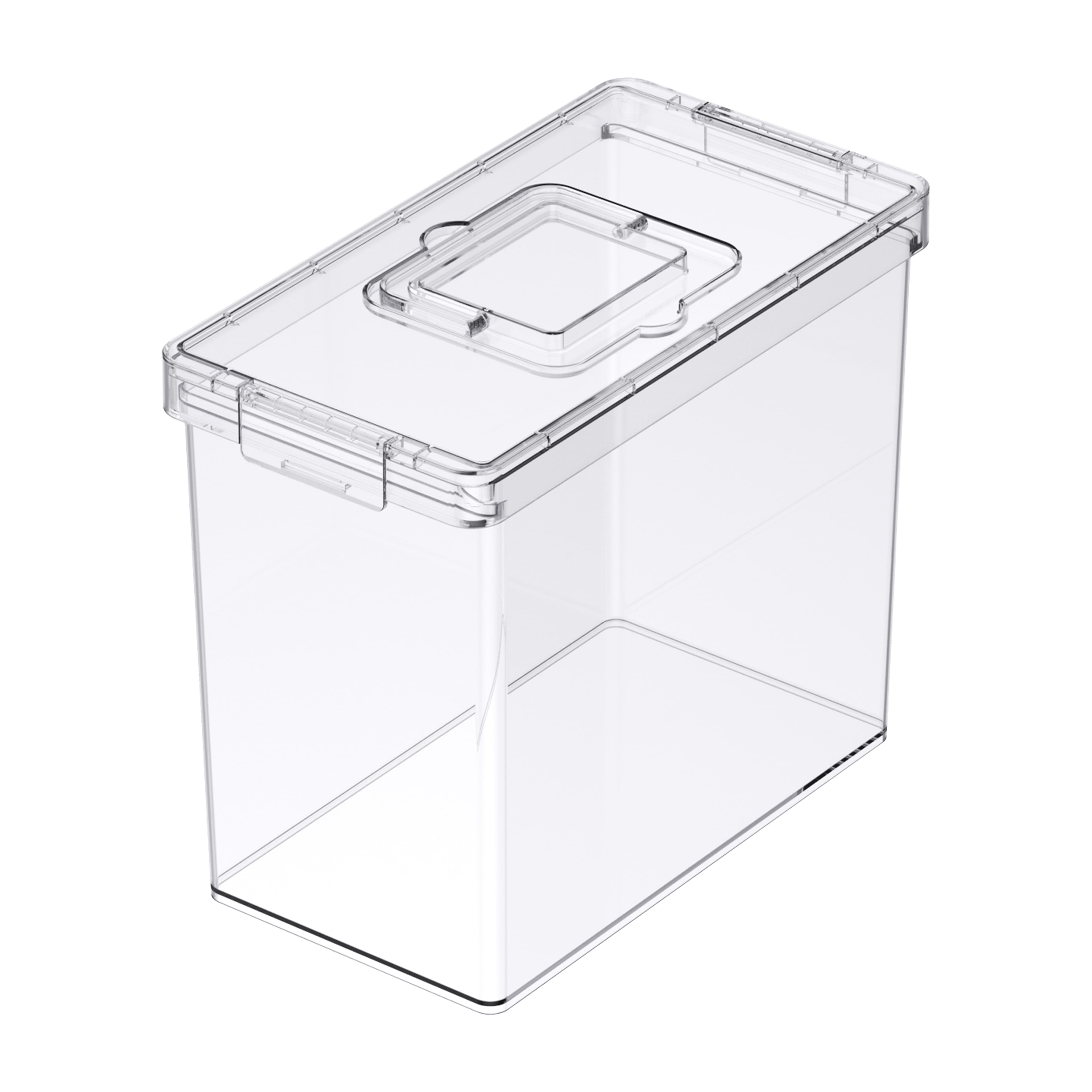 Clear Letter File Storage Case with Top Handle by Simply Tidy®