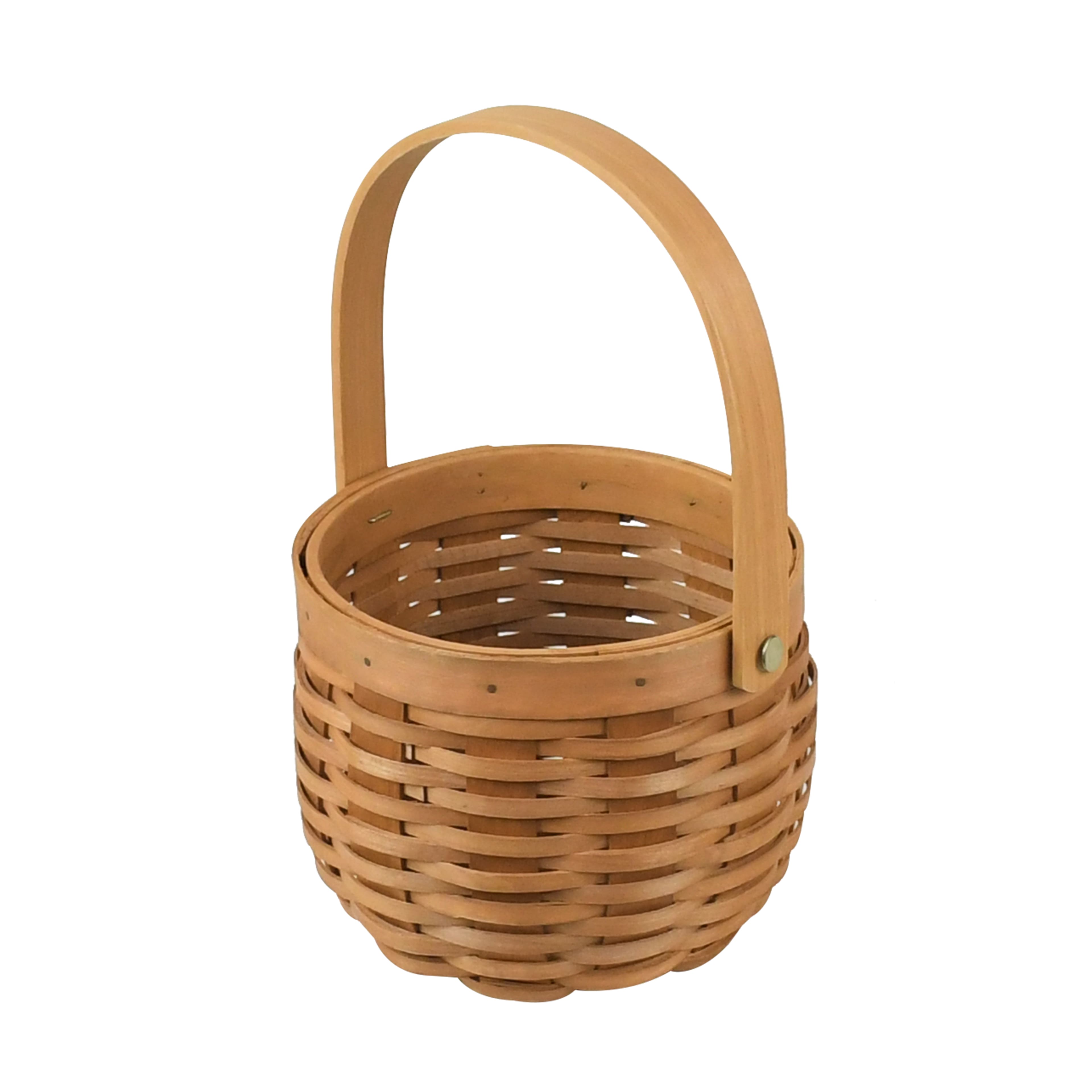 4.75&#x22; Natural Brown Round Chipwood Basket by Ashland&#xAE;