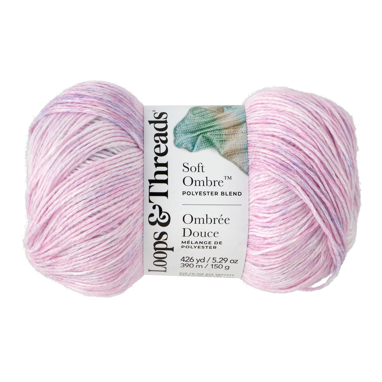 Soft Ombre™ Yarn by Loops & Threads®, Color: Plum/Pink/White | Michaels