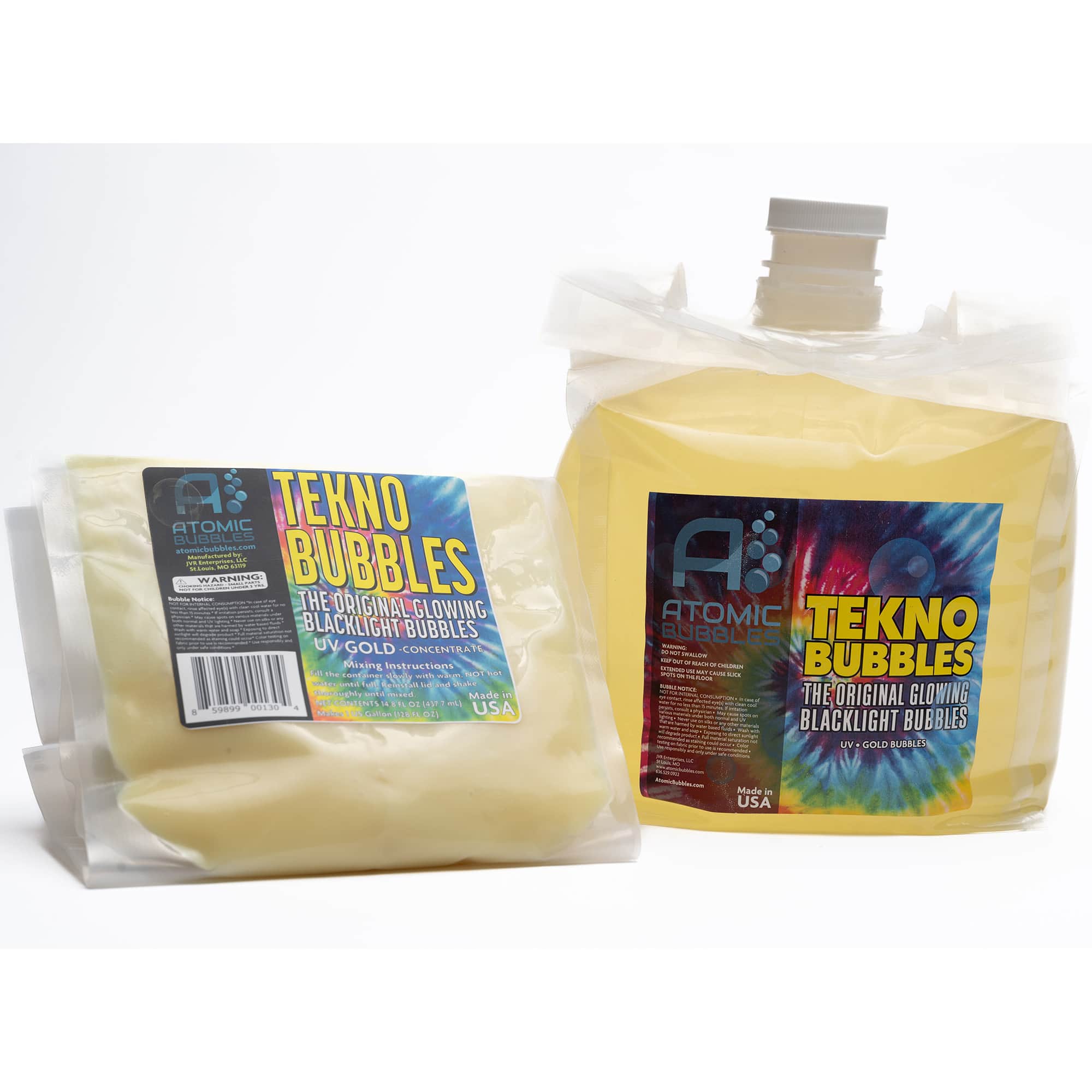 Atomic Bubbles 128oz. Gold Tekno Bubbles Smart Pouch Refill