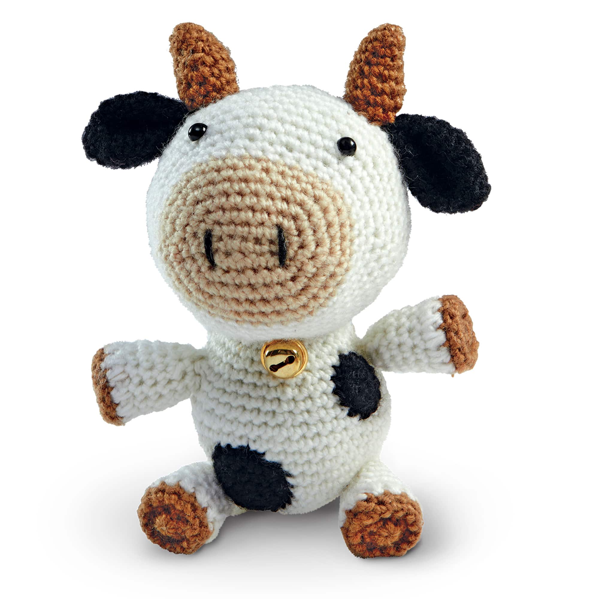 Intermediate Cow Amigurumi Crochet Kit by Loops & Threads®
