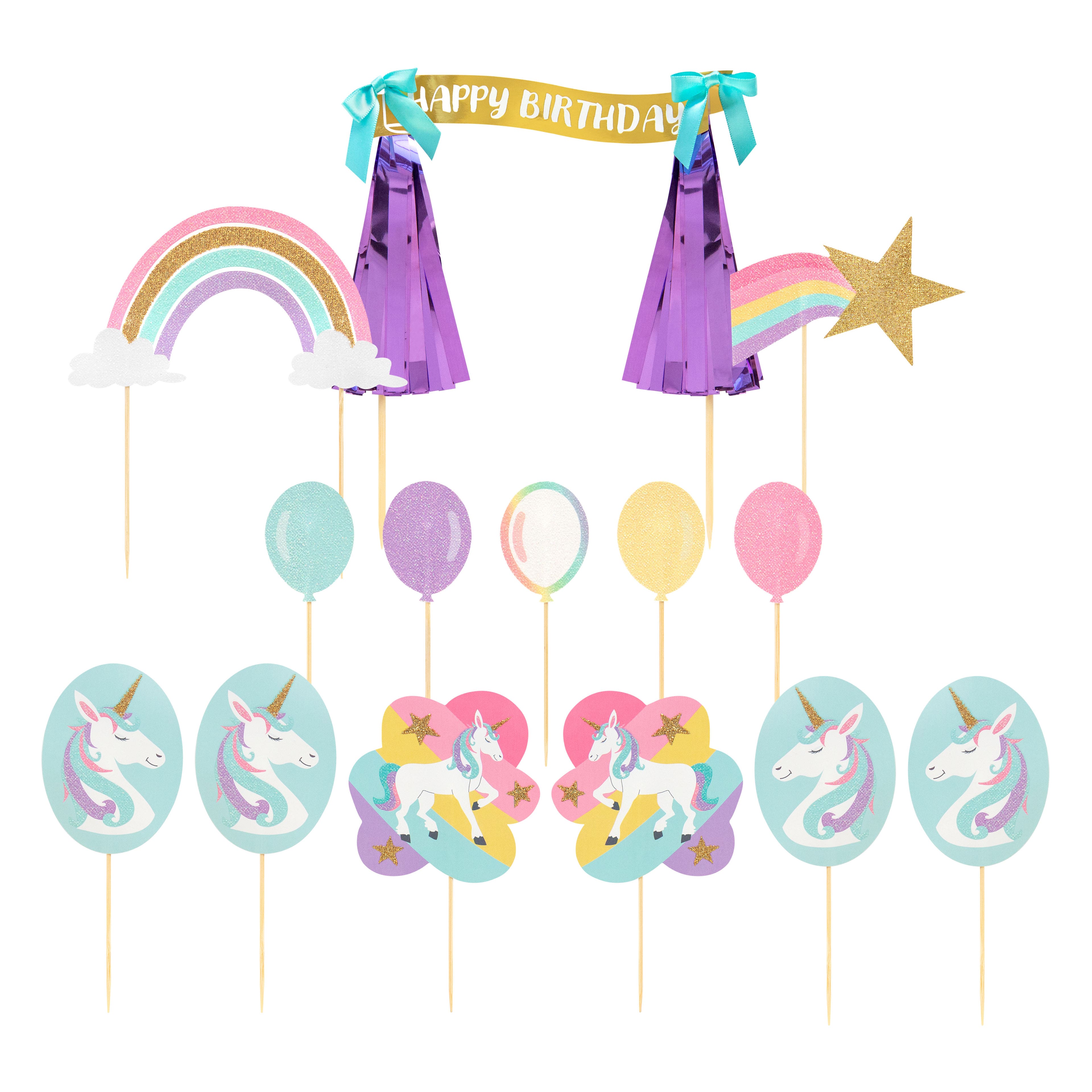 Unicorn Cake Topper Set by Celebrate It™